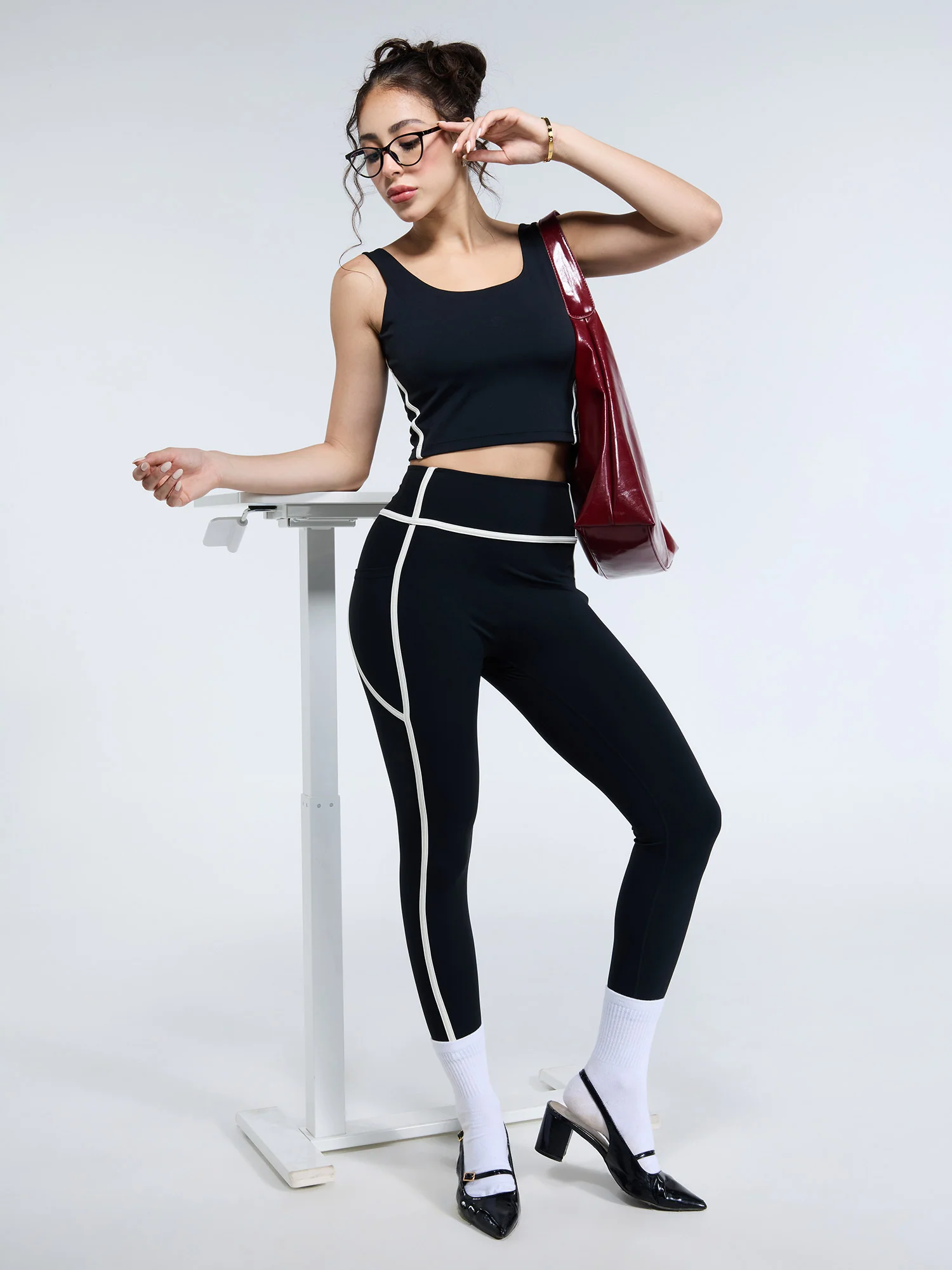 Aerial Contrast Crop Tank - Pack of 2 - Image 3
