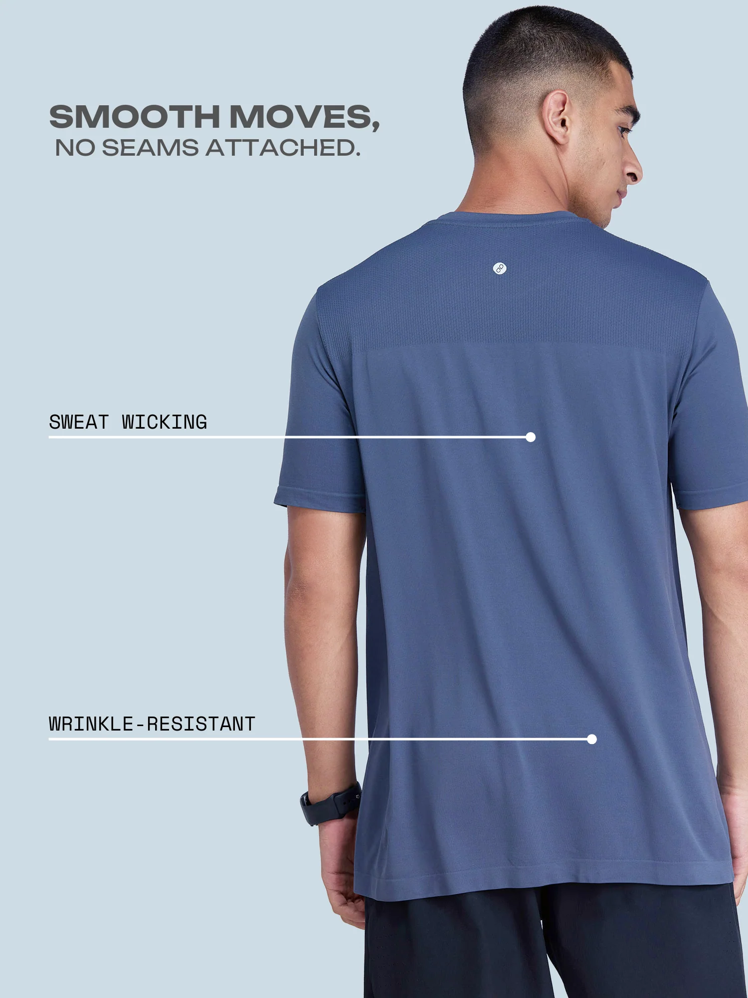 Ash Pulse Seamless Tee - Image 3
