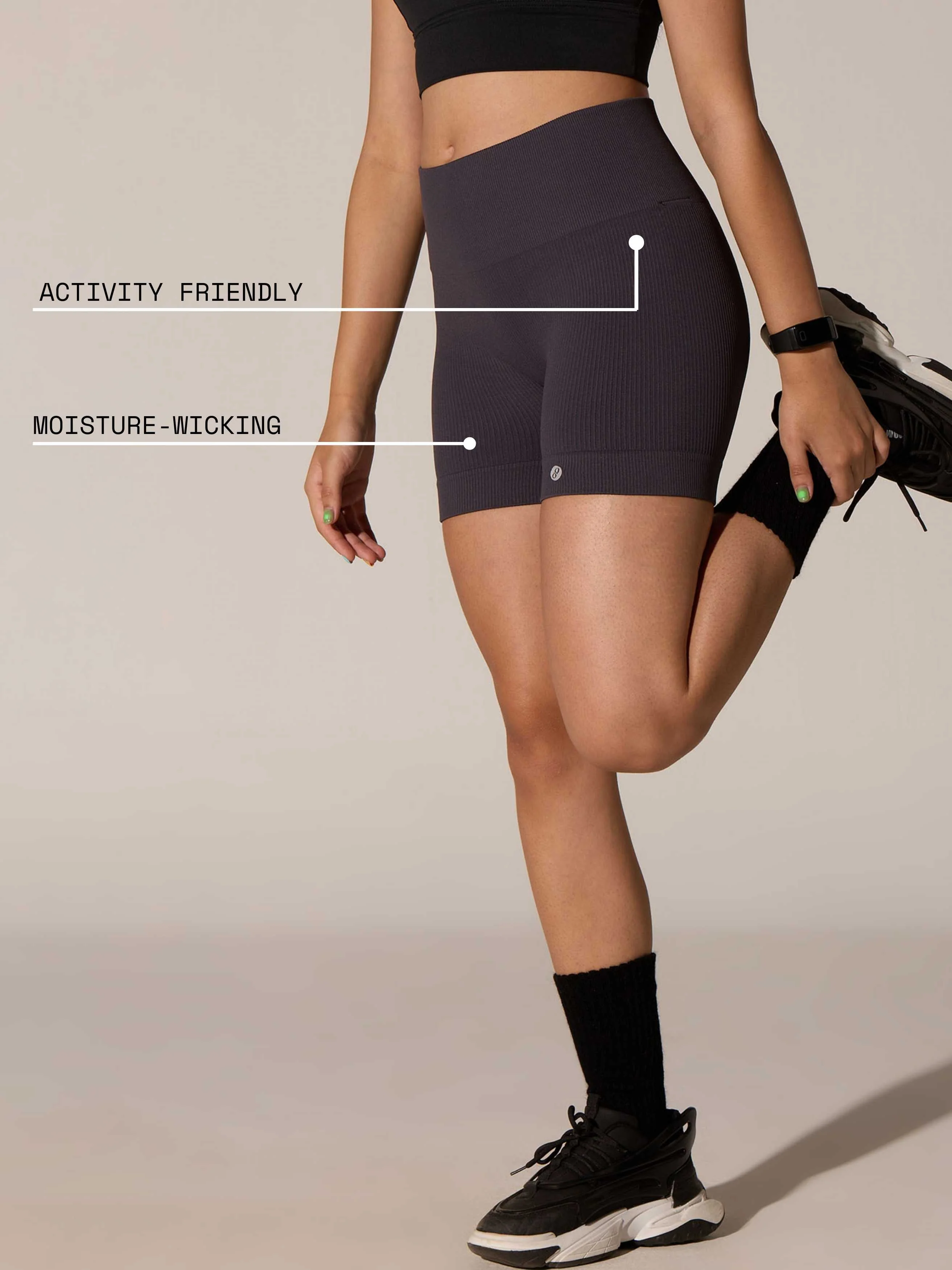 Ash Seamless Booty Shorts - Image 5