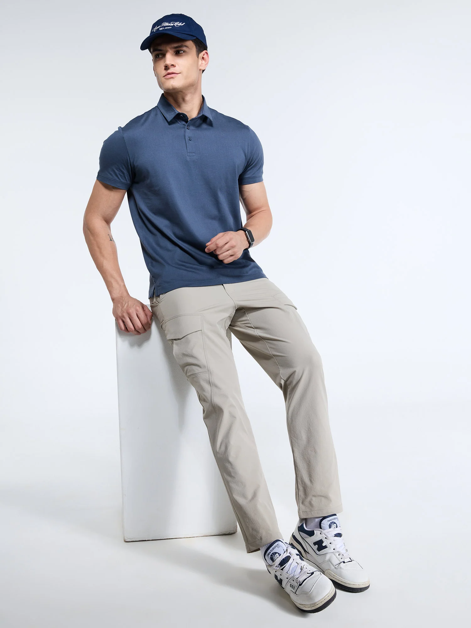 Ash Supima Polo T-Shirt - Regular Fit - Image 2