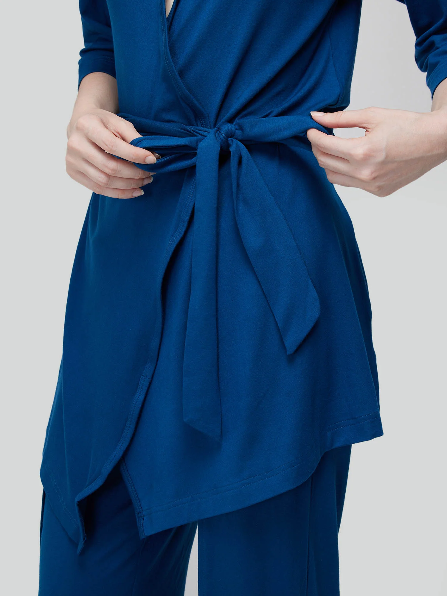 Blue Ease Wrap Top - Image 9