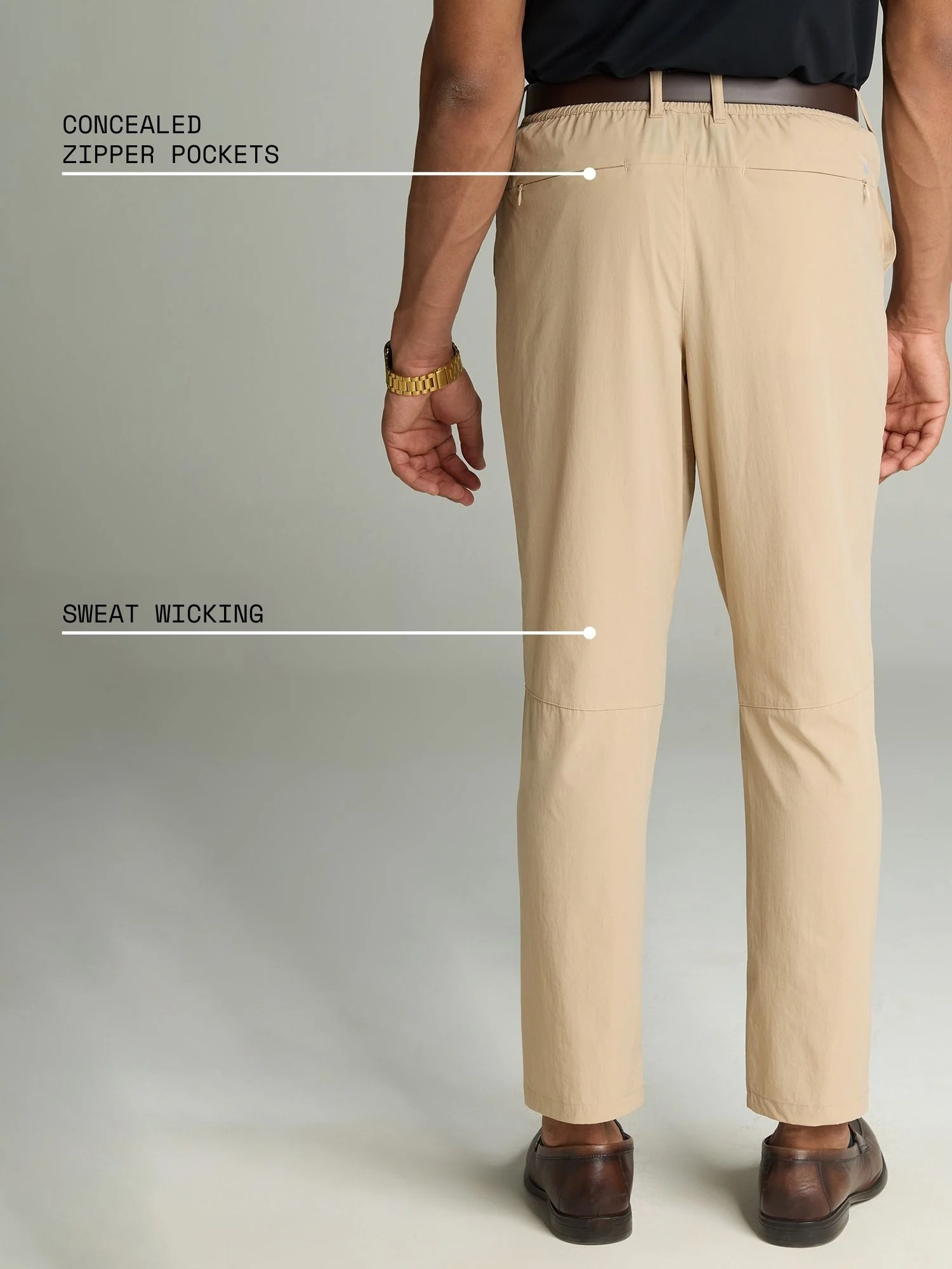 Beige All-Day Stretch Pants - Image 5