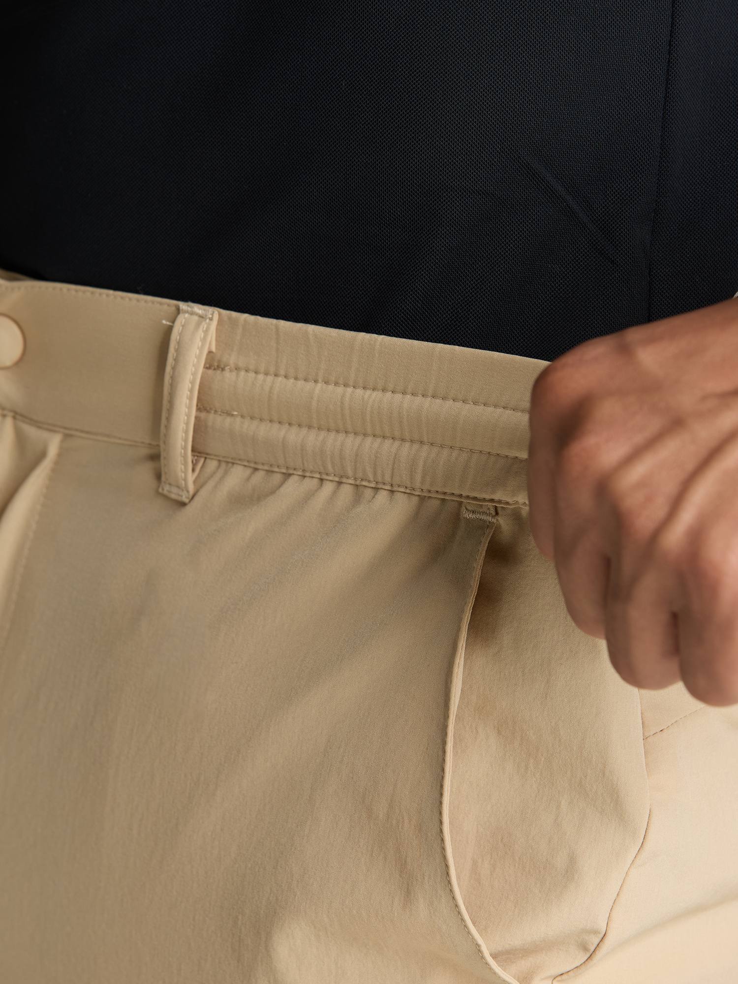 Beige All-Day Stretch Pants - Image 8