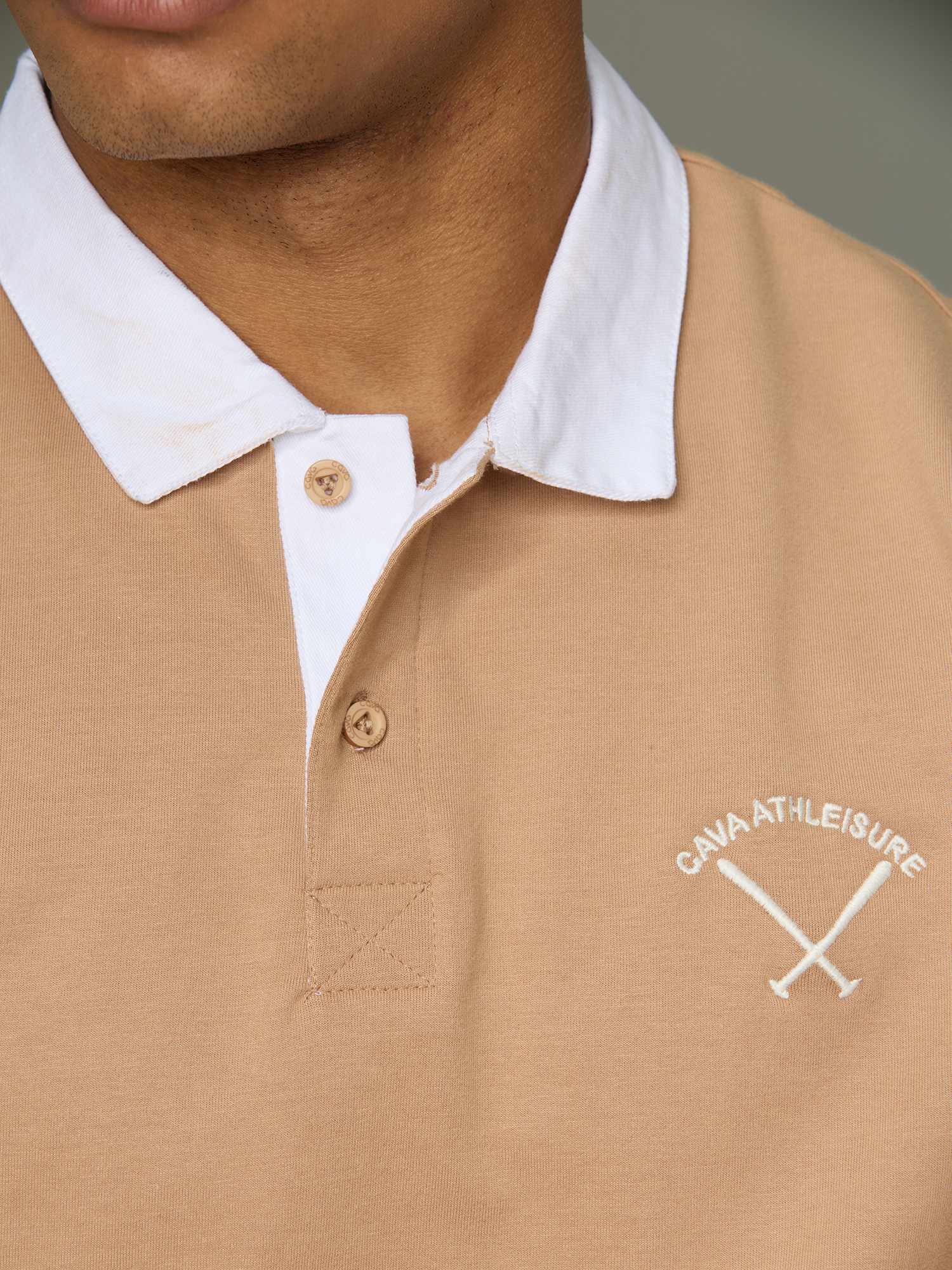 Beige Baseline Polo - Image 5