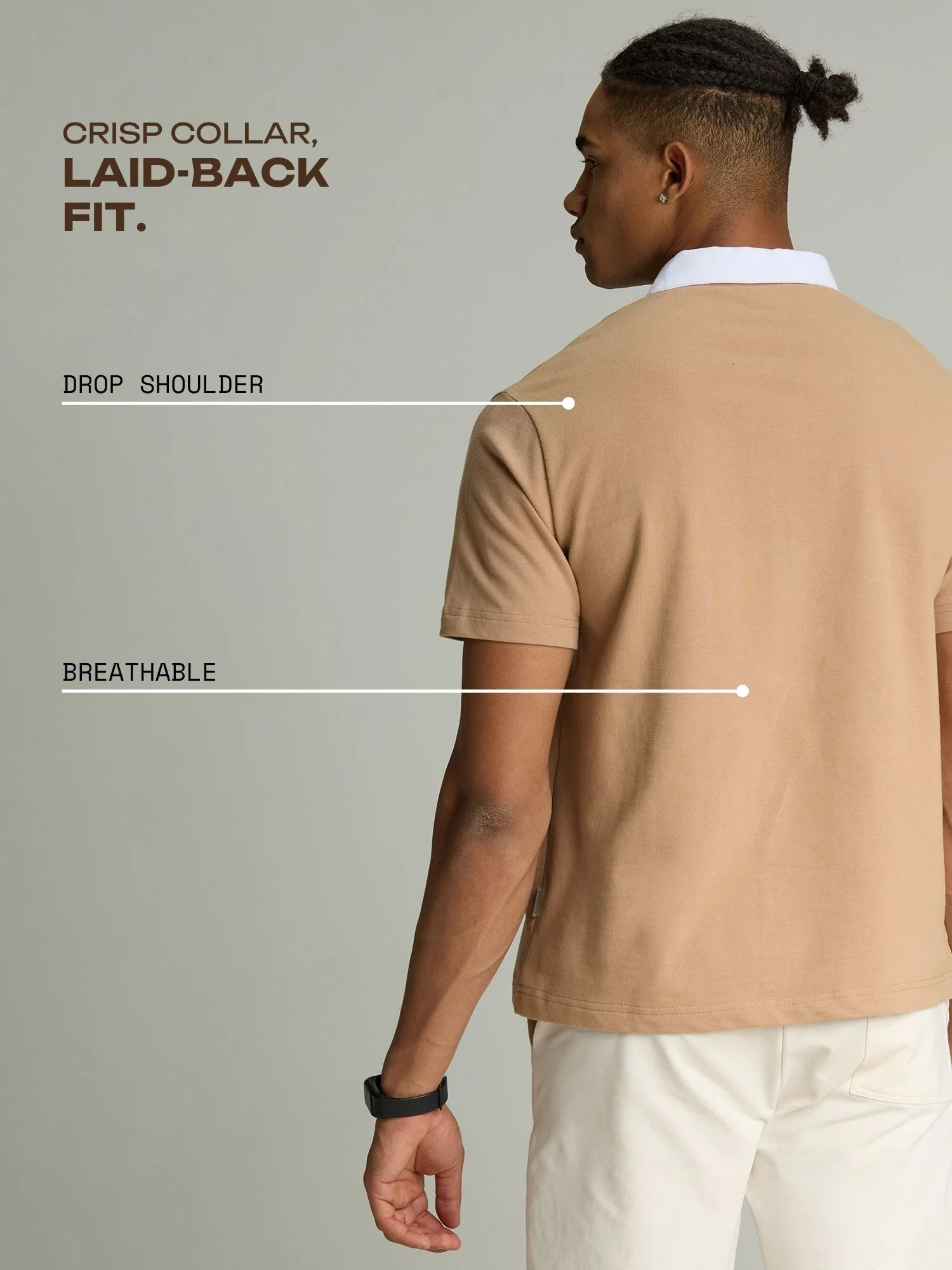 Beige Baseline Polo - Image 7