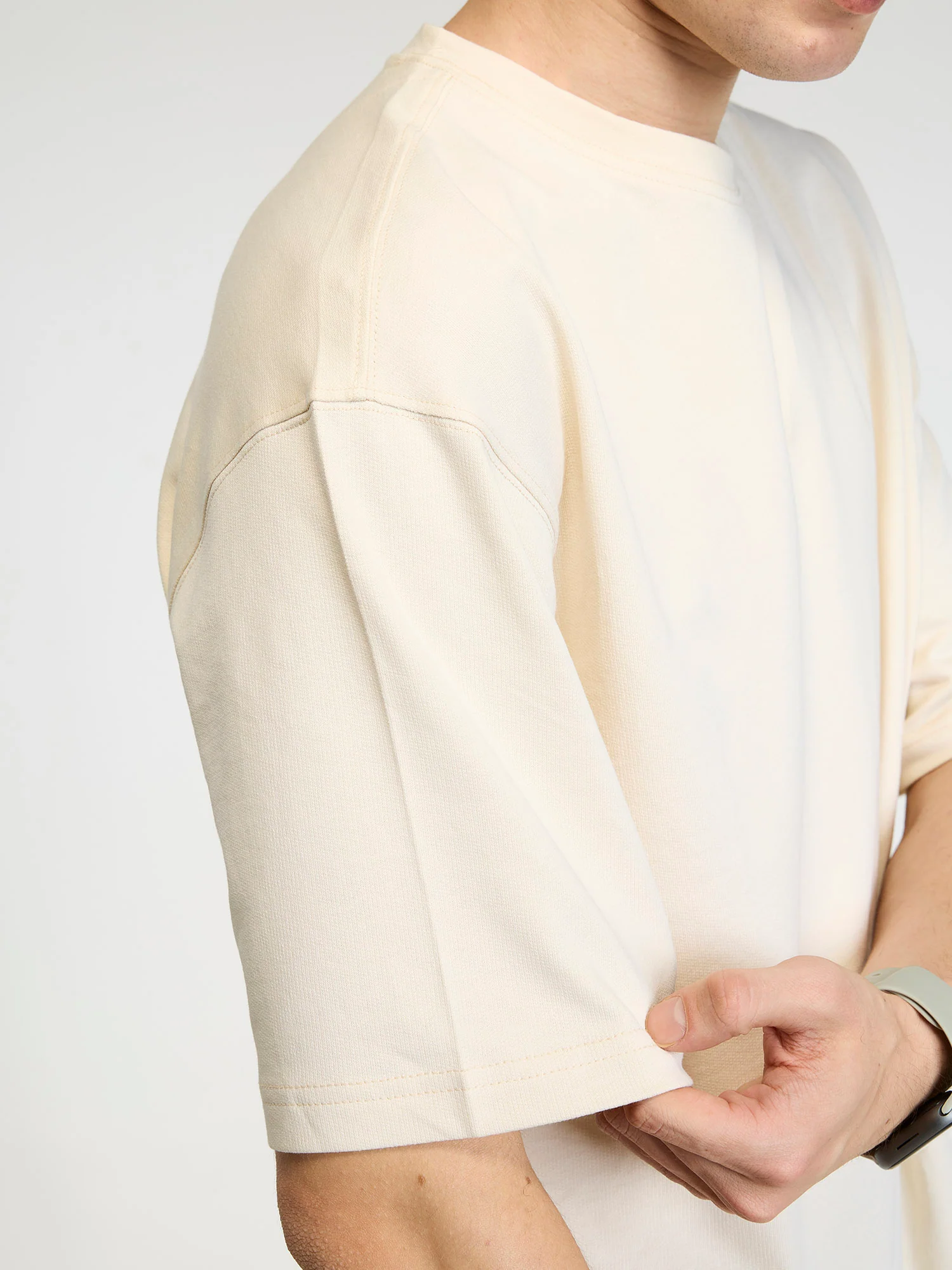 Beige Certified Hoopers Oversized Printed Tee - Men - Image 8