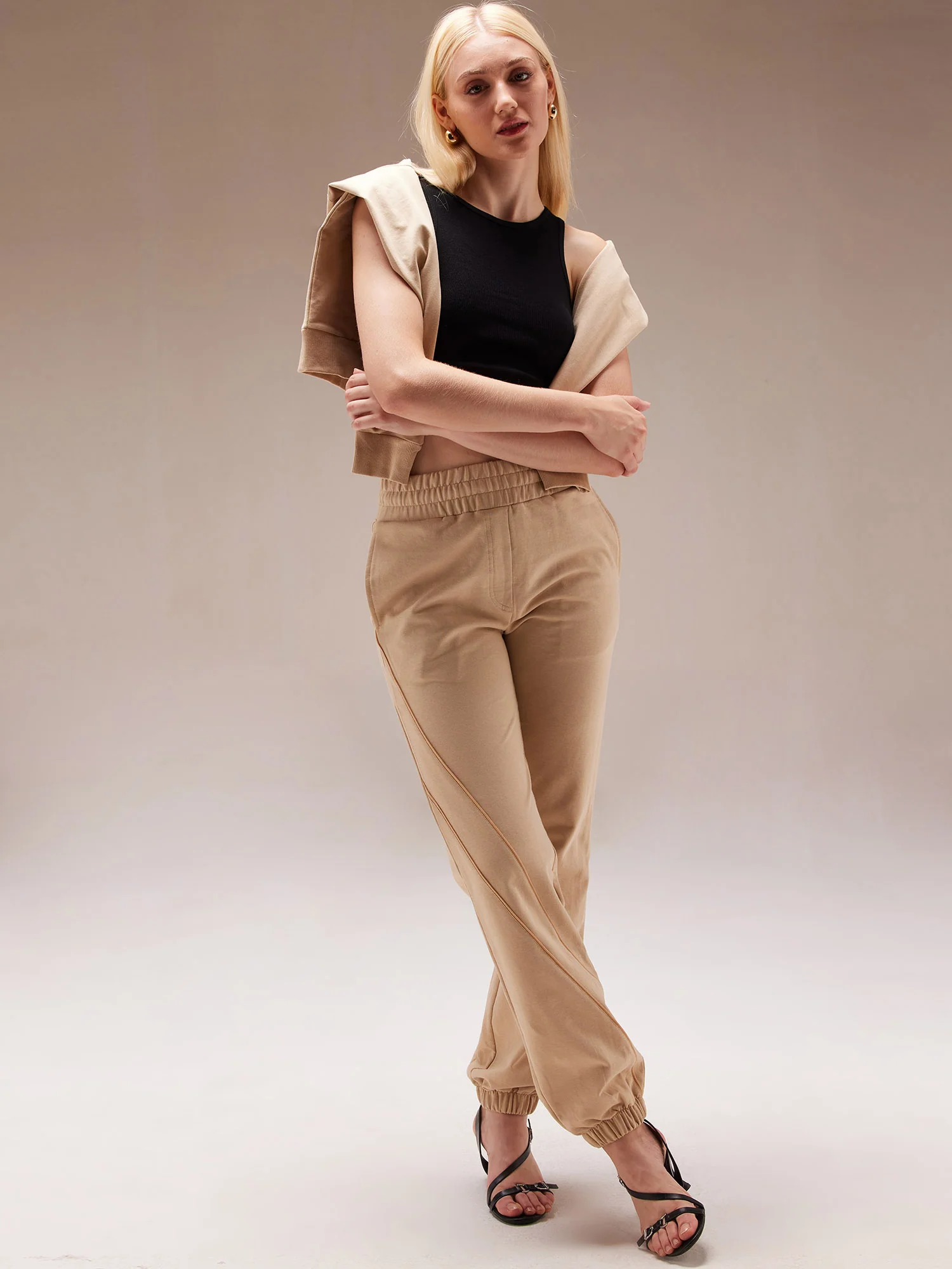 Beige Urban Joggers - Image 4