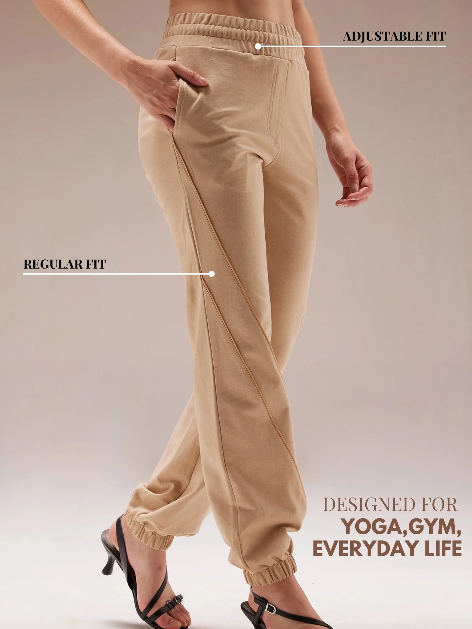 Beige Urban Joggers - Image 6