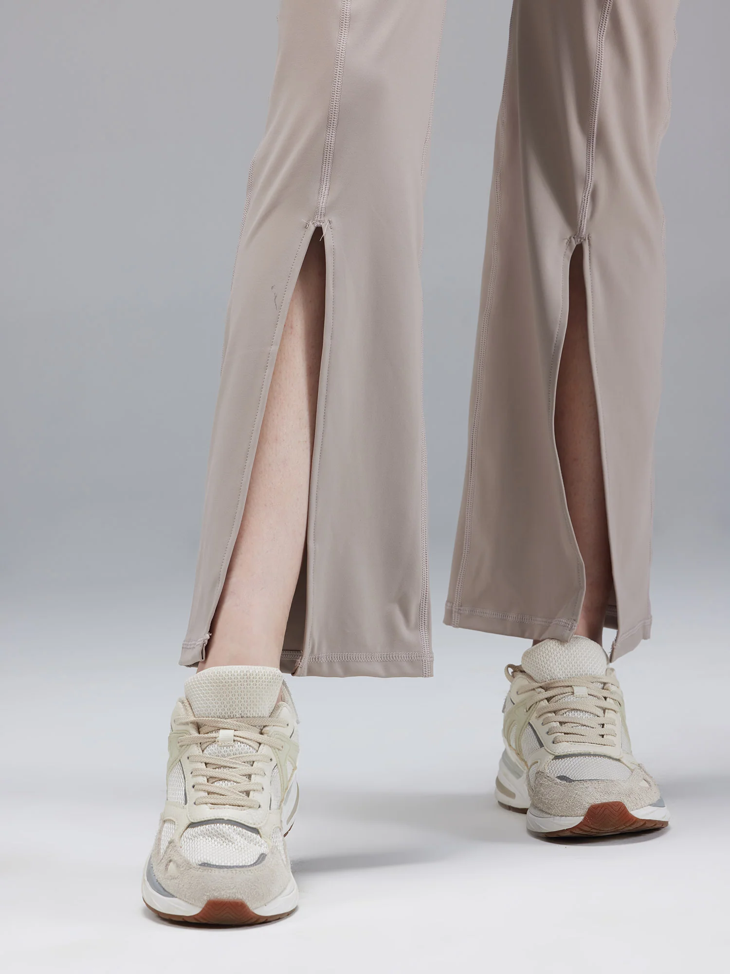Beige Retro Flare Pants - Image 4