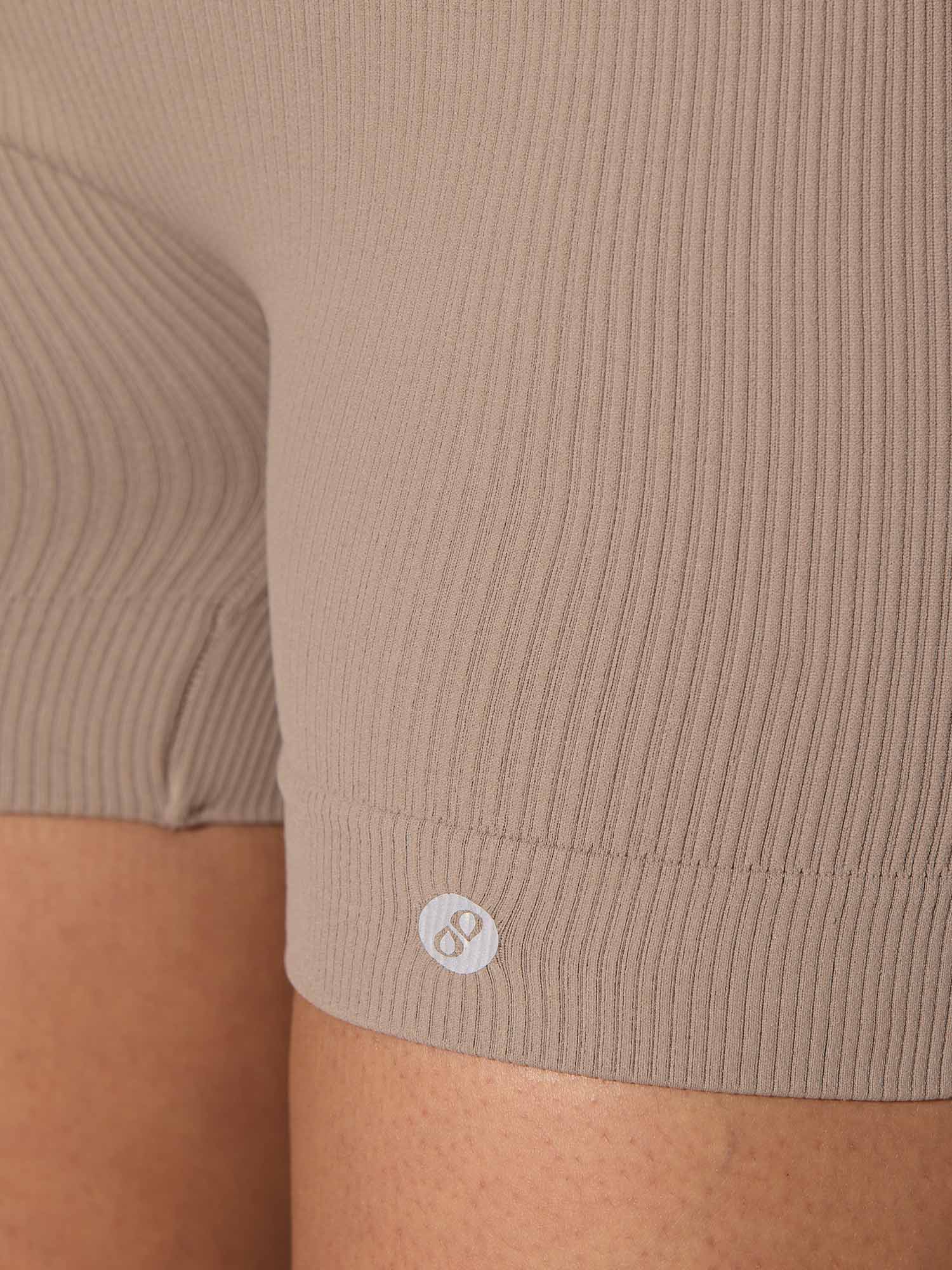 Taupe Seamless Booty Shorts - Image 7