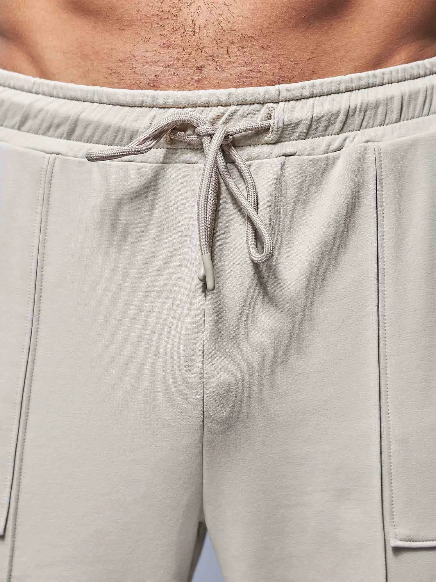 Beige Signature Sprint Joggers - Image 5