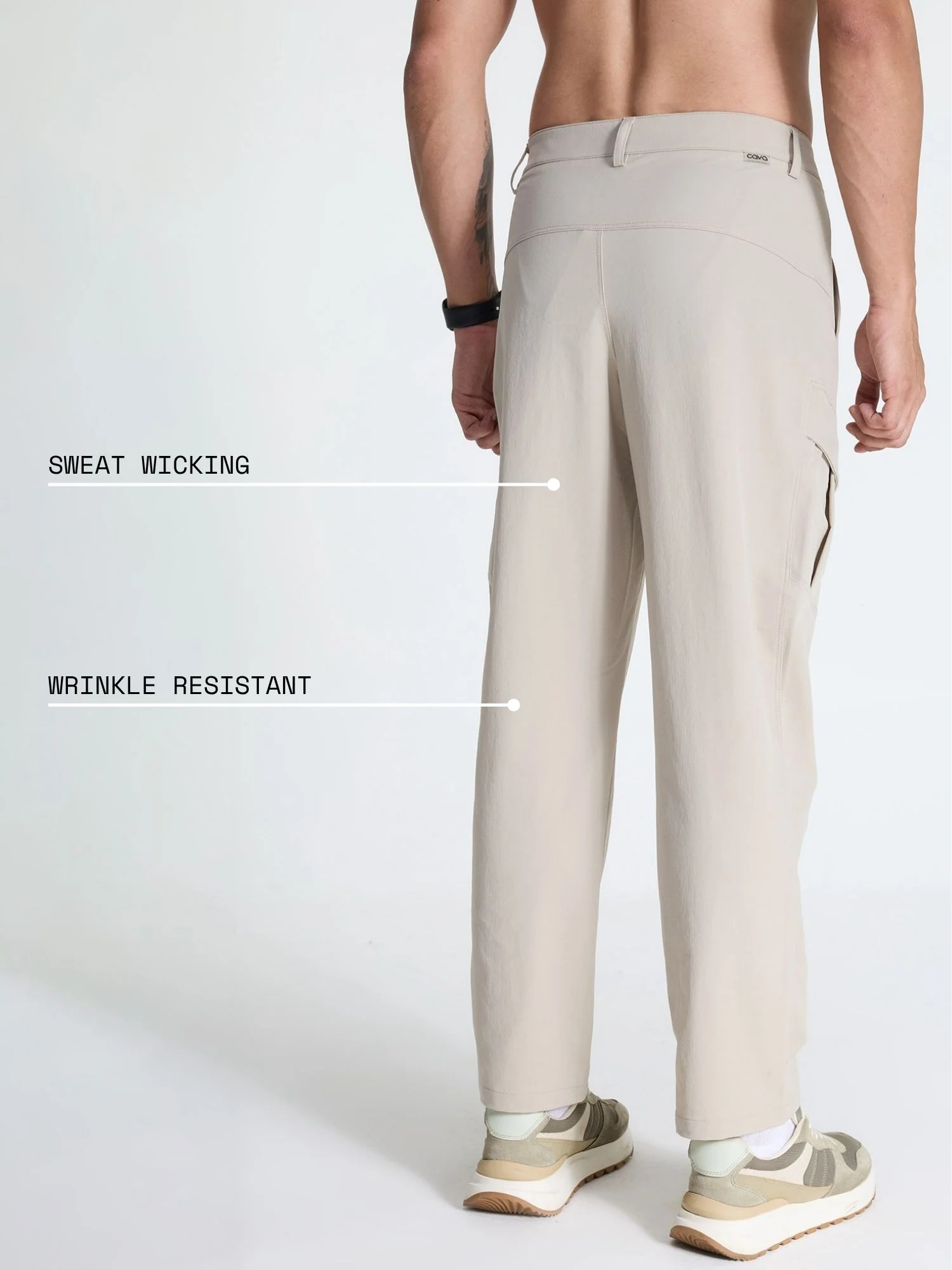 Beige Stride Cargo Pants - Image 4