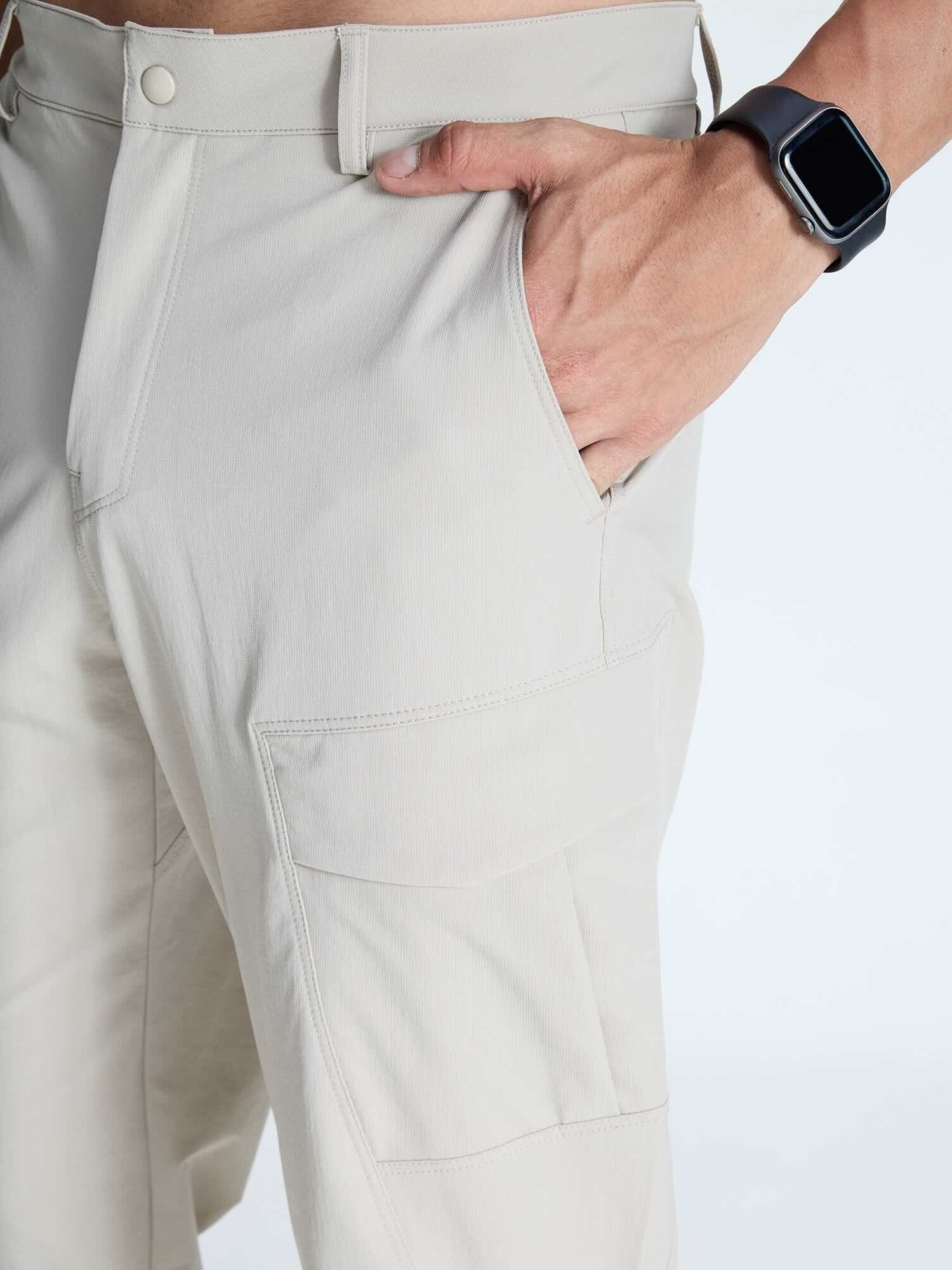 Beige Stride Cargo Pants - Image 7