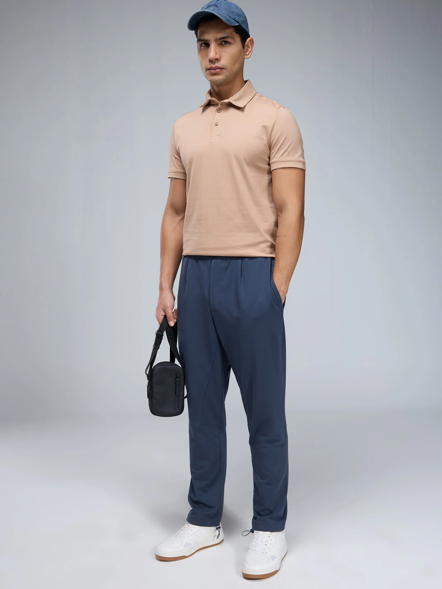 Beige Supima Polo T-shirt - Regular Fit - Image 9