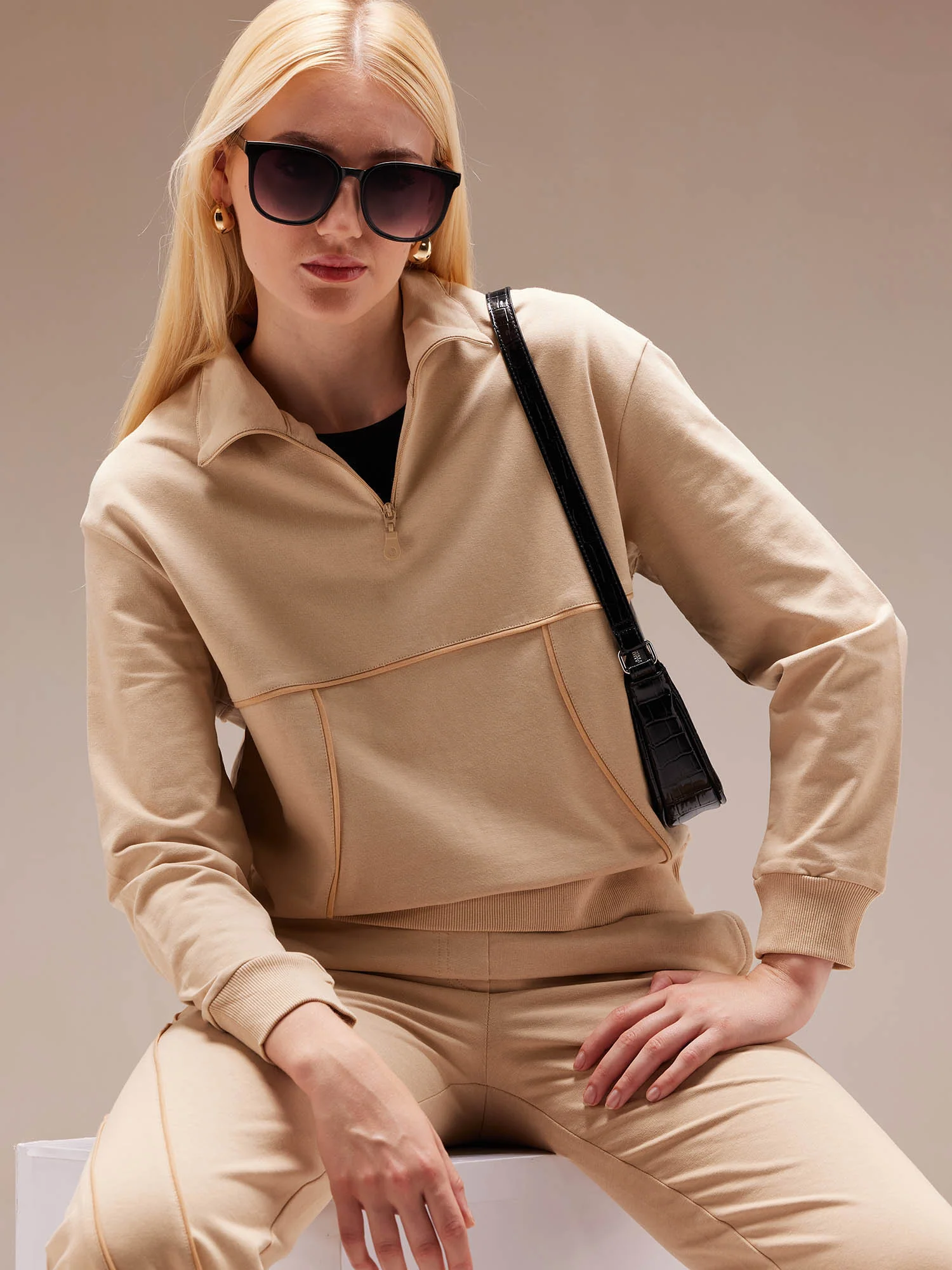 Beige Urban Co-ord Set - Image 2