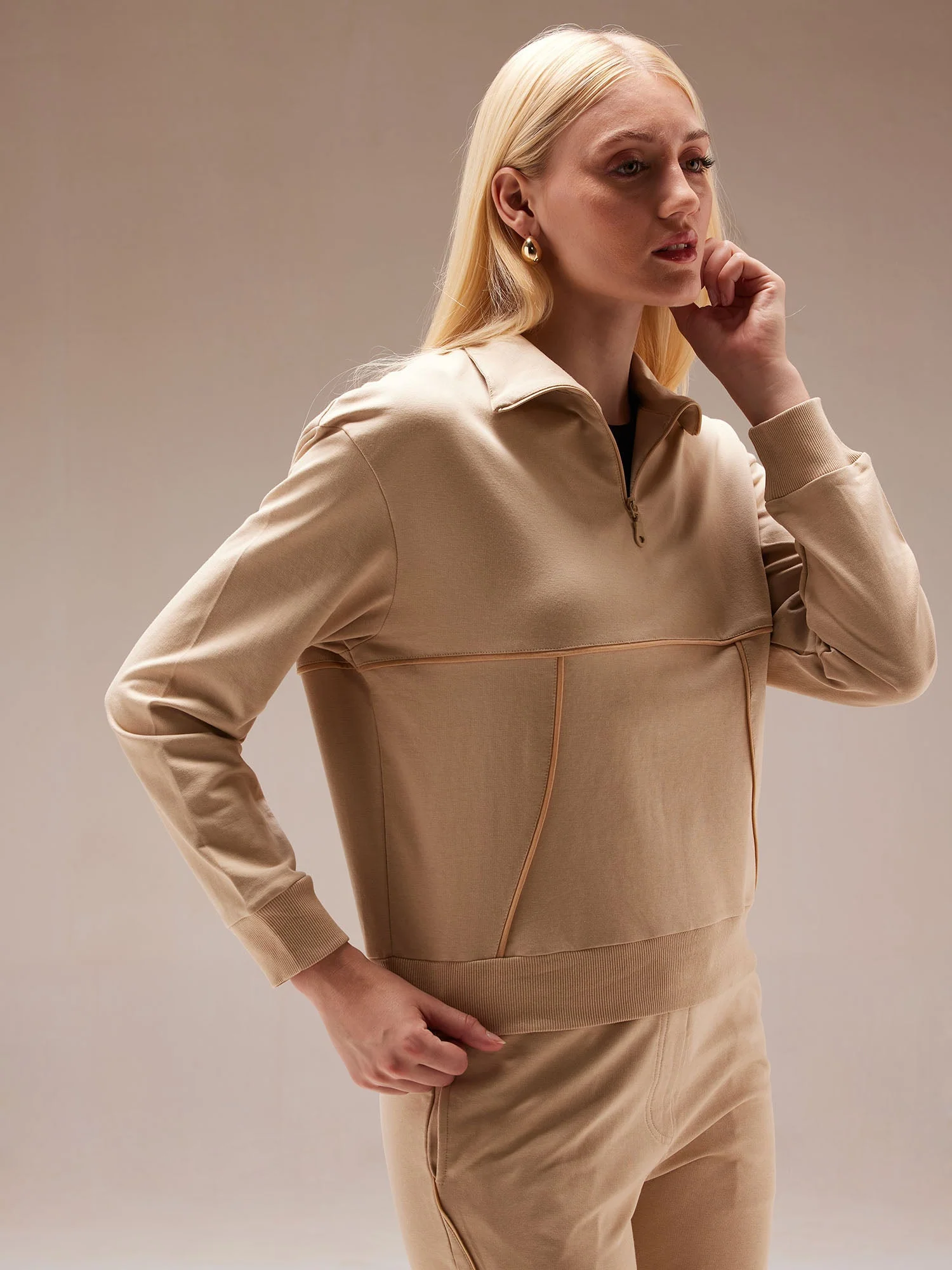 Beige Urban Co-ord Set - Image 3