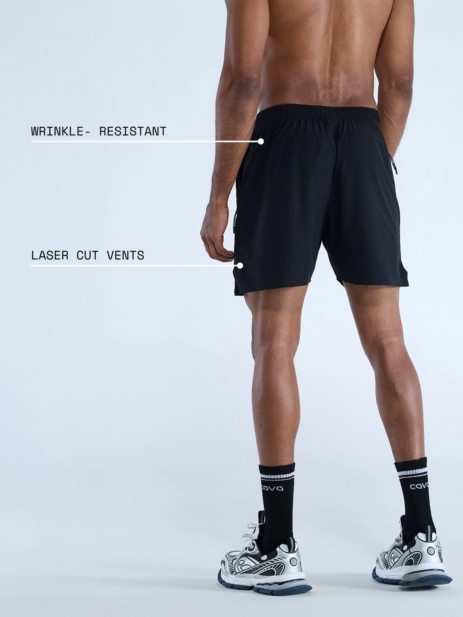 Black 5" Train-In Shorts - Image 4