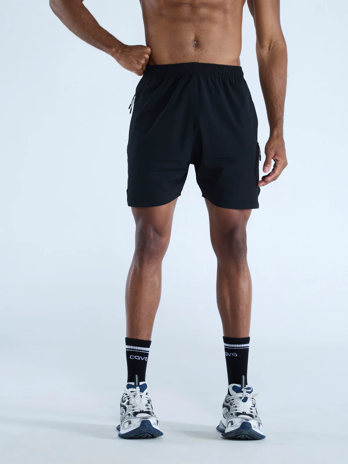 Black 5" Train-In Shorts - Image 5