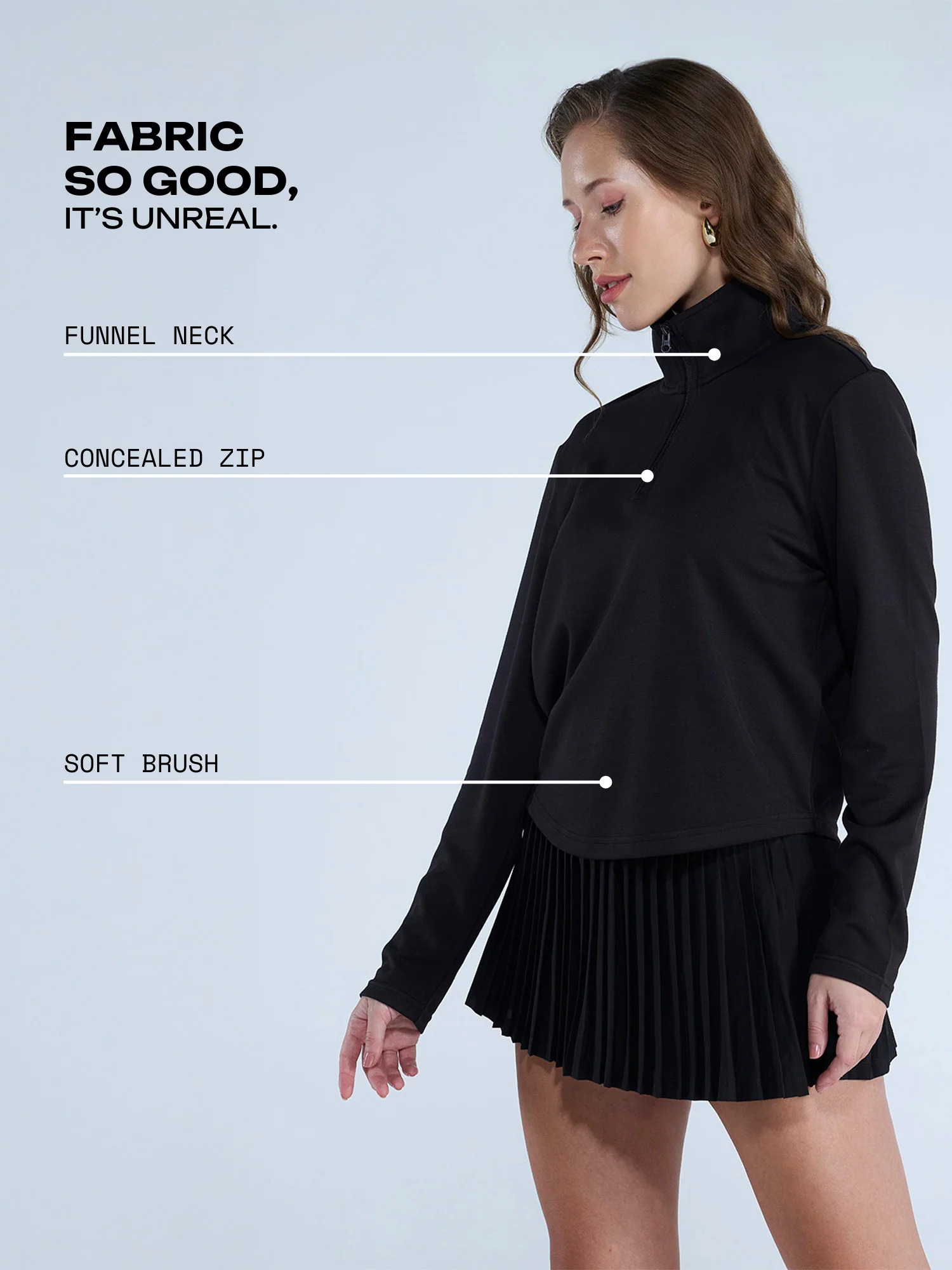 Black Adaptive Quarter Zip - Image 3