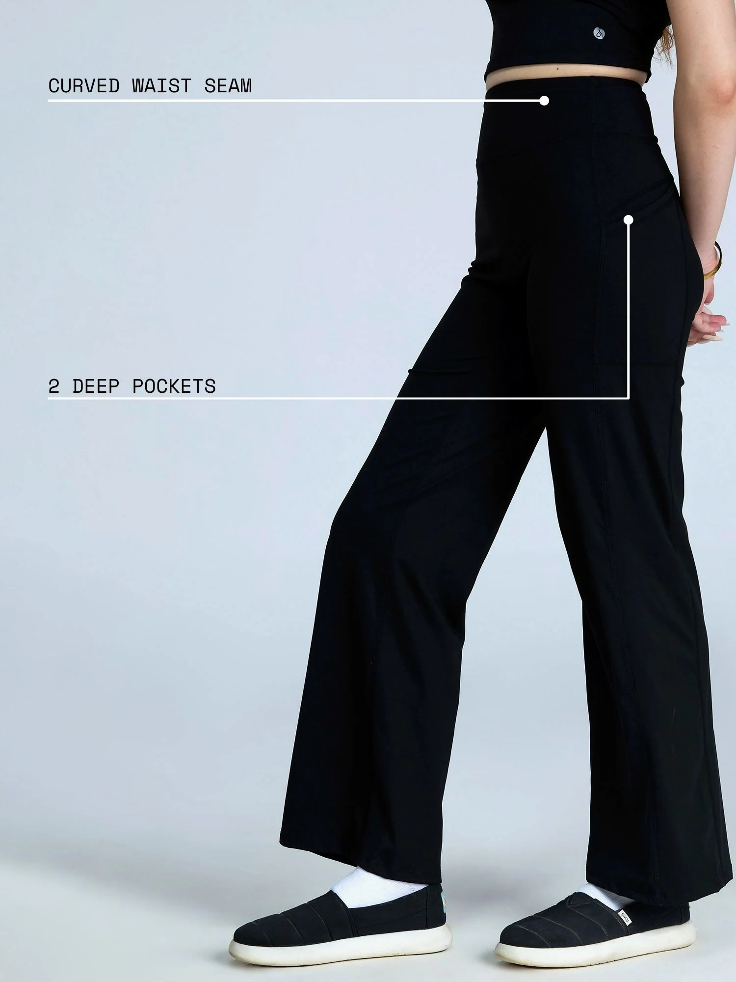 Black Adaptive Track Pants - Image 4
