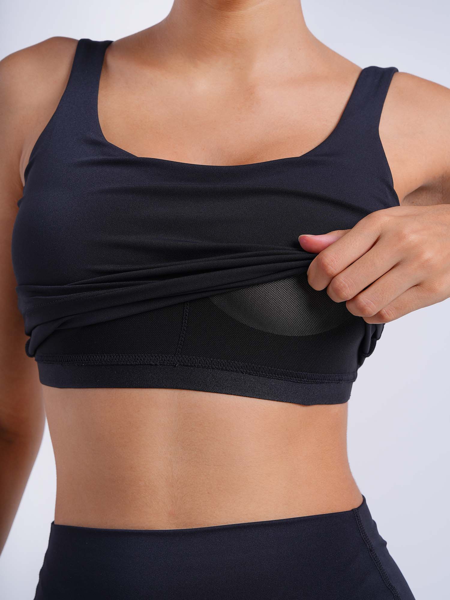 Black Aerial Crop Tank - Image 6