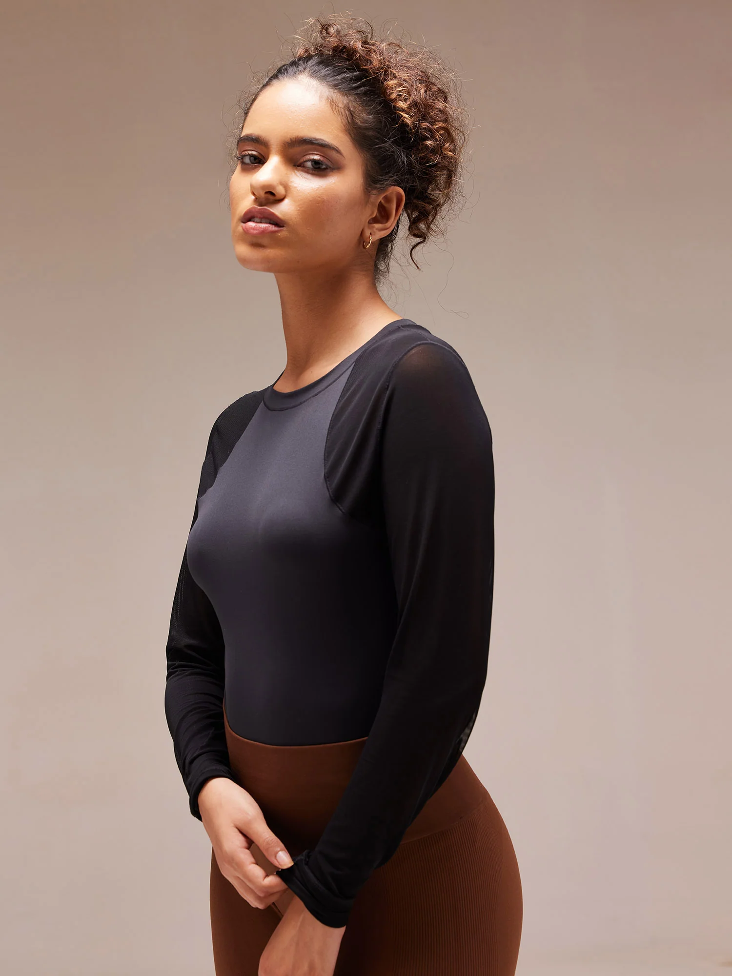 Black Air Mesh Bodysuit - Image 11