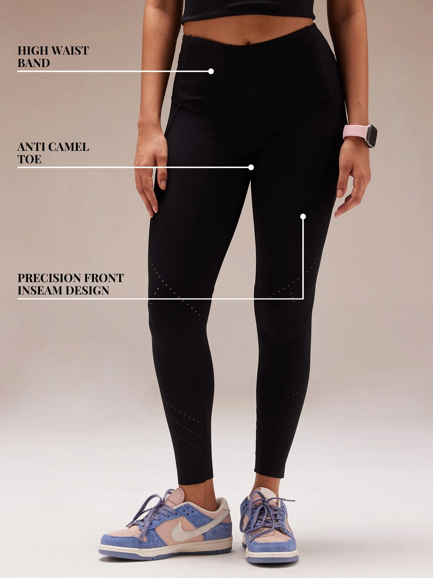 Black Airflow Leggings - Image 4