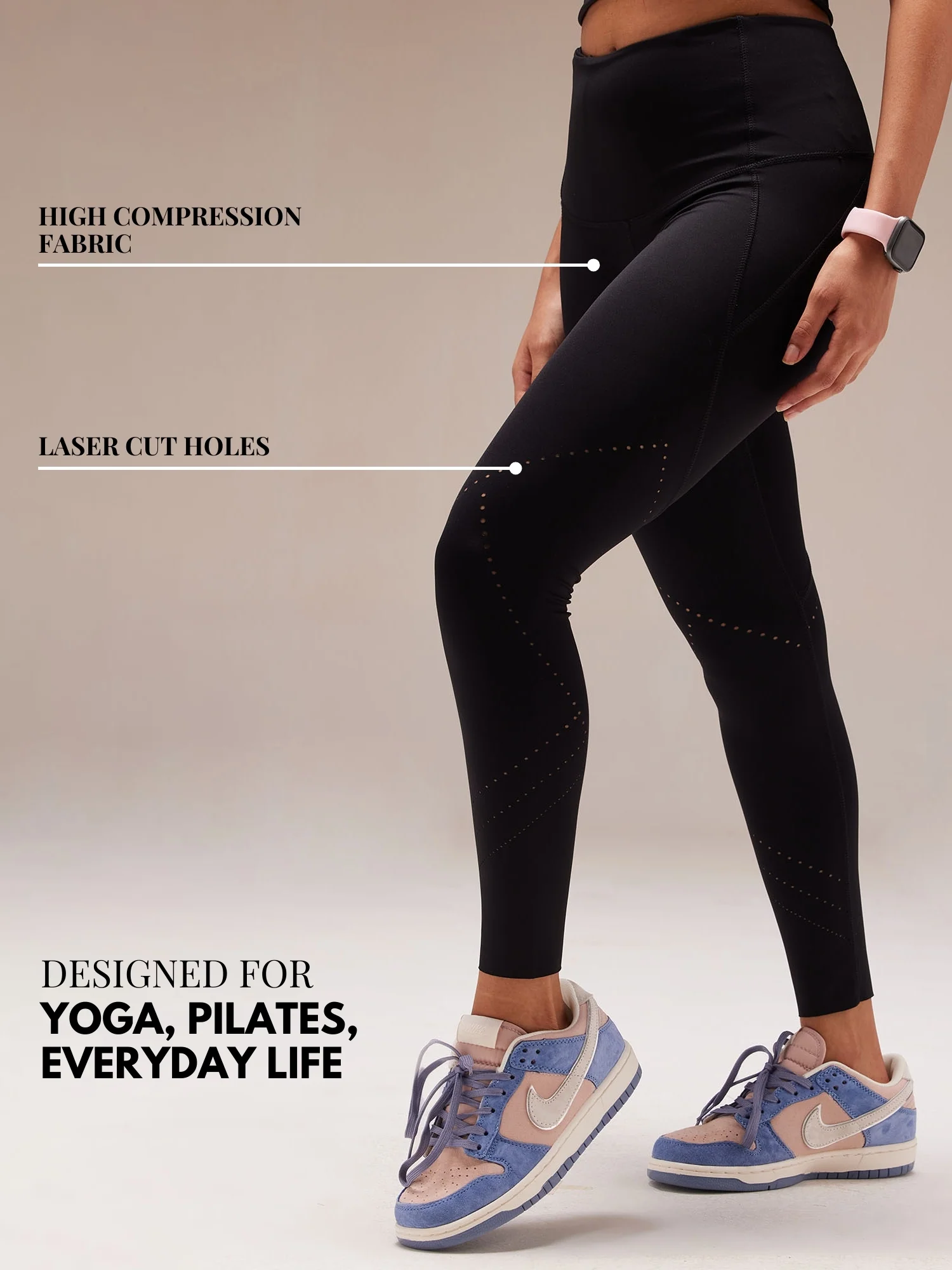 Black Airflow Leggings - Image 5