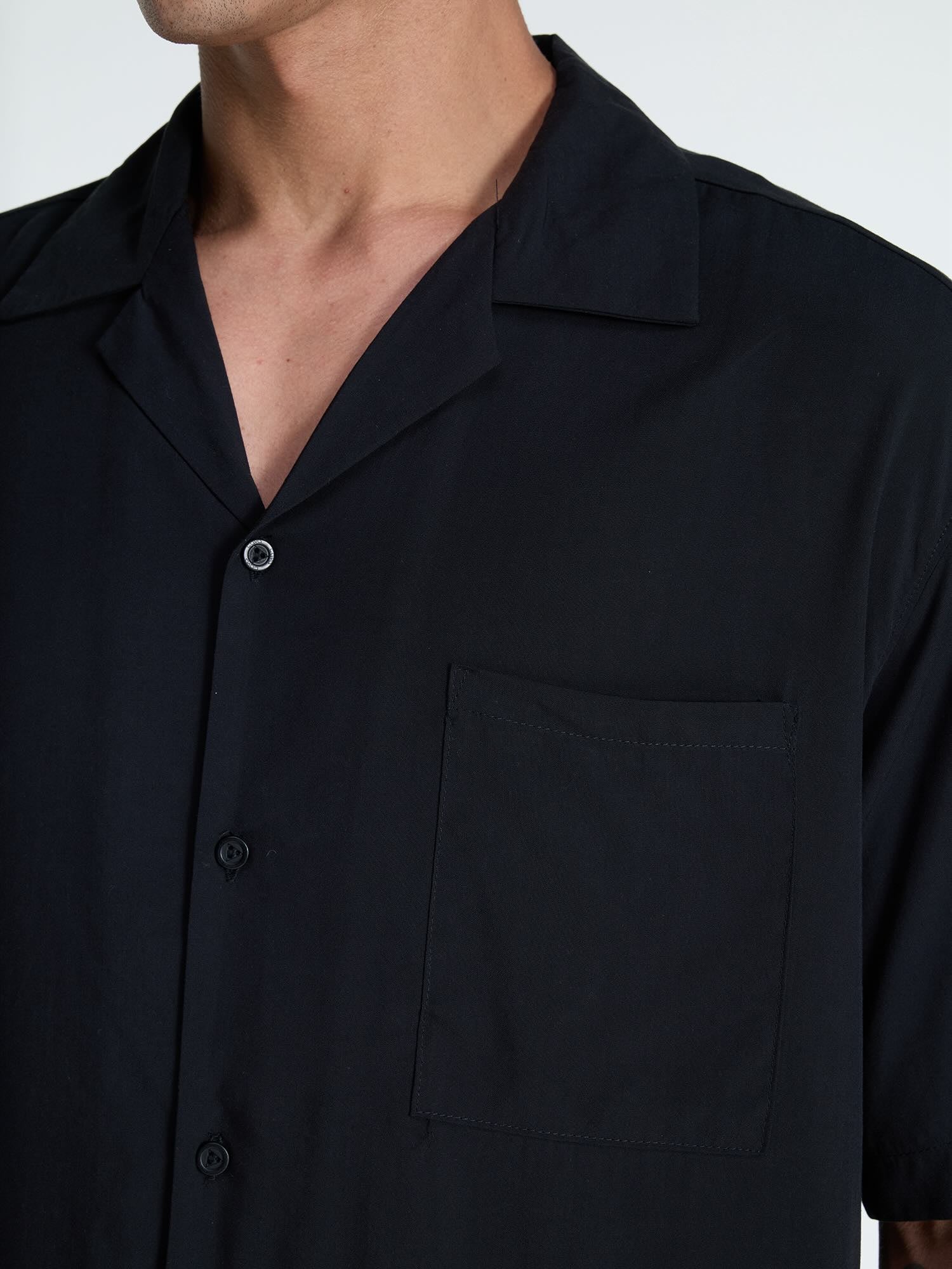 Black Airy Resort Shirt - Image 6