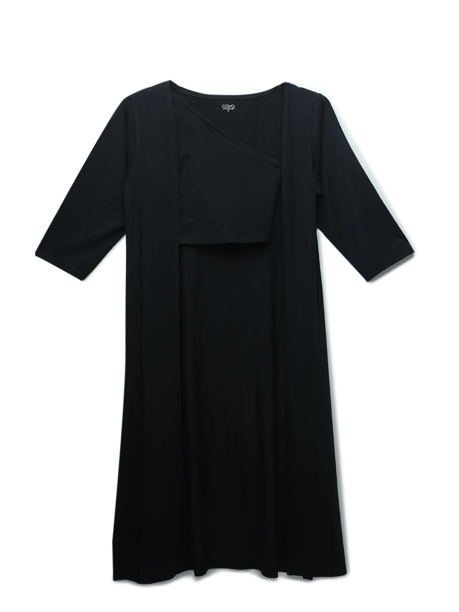 Black Airy Two-Piece Top - Image 2