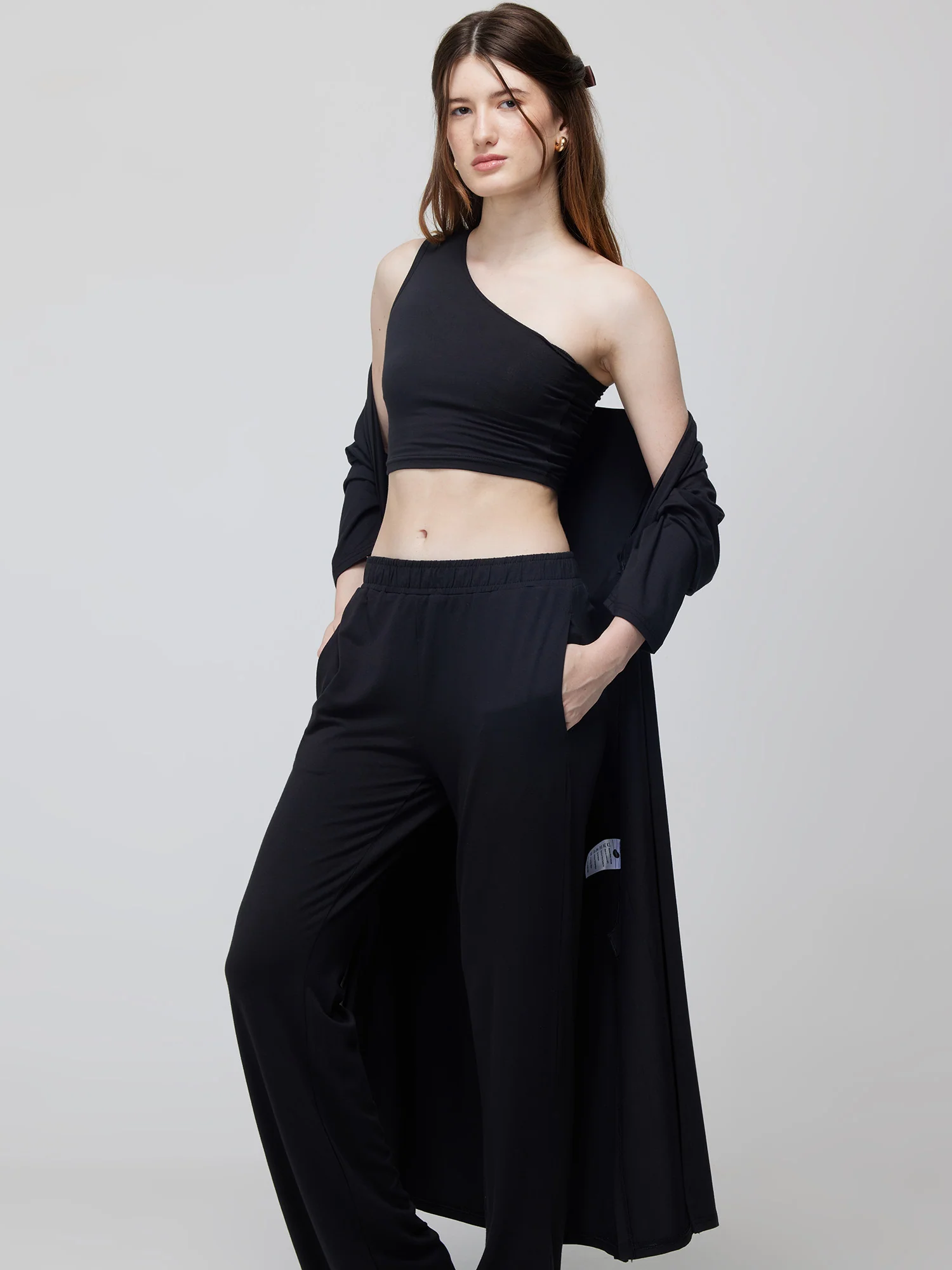 Black Airy Two-Piece Top - Image 5