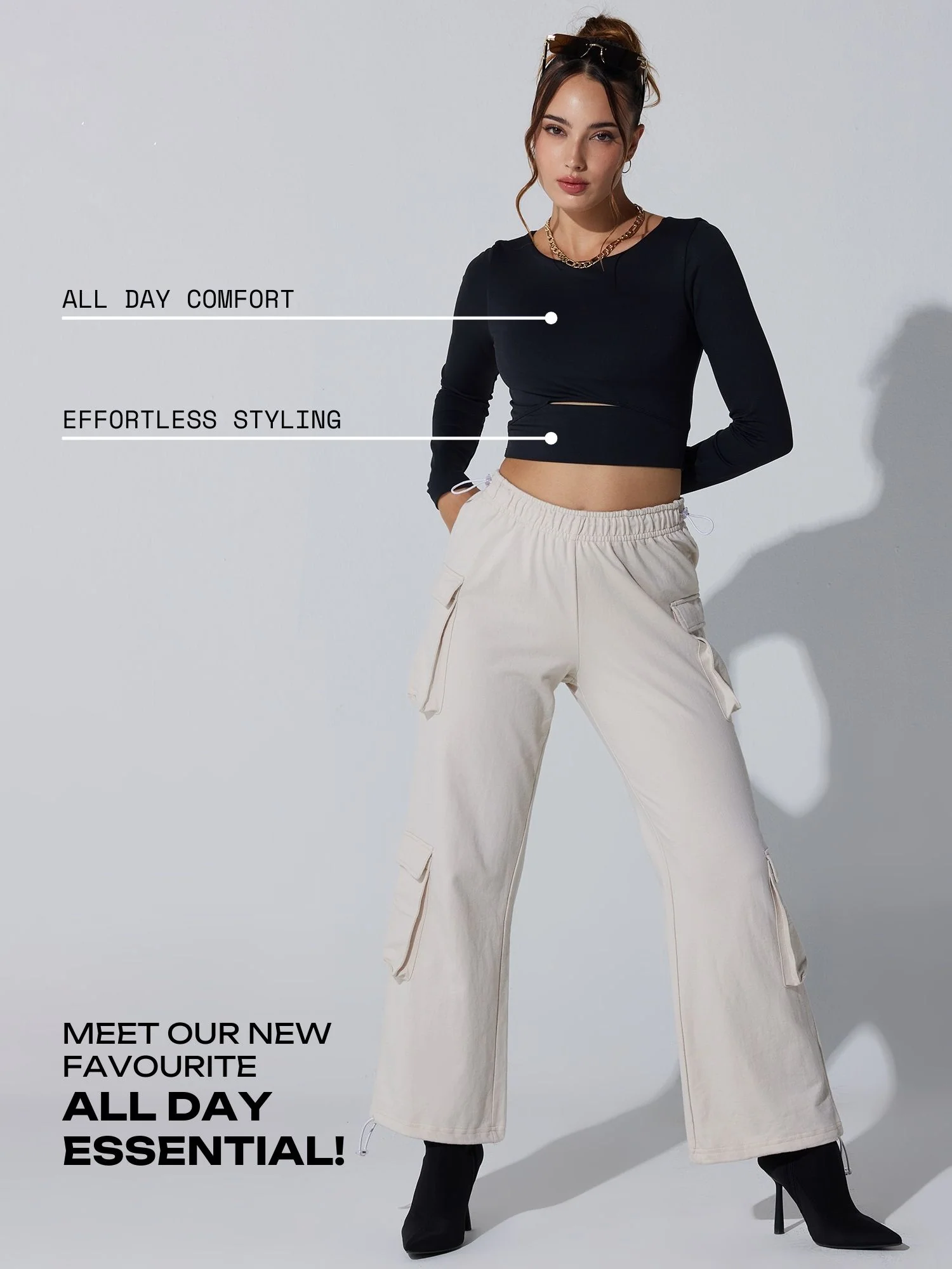 Black All-Day Flex Top - Image 3
