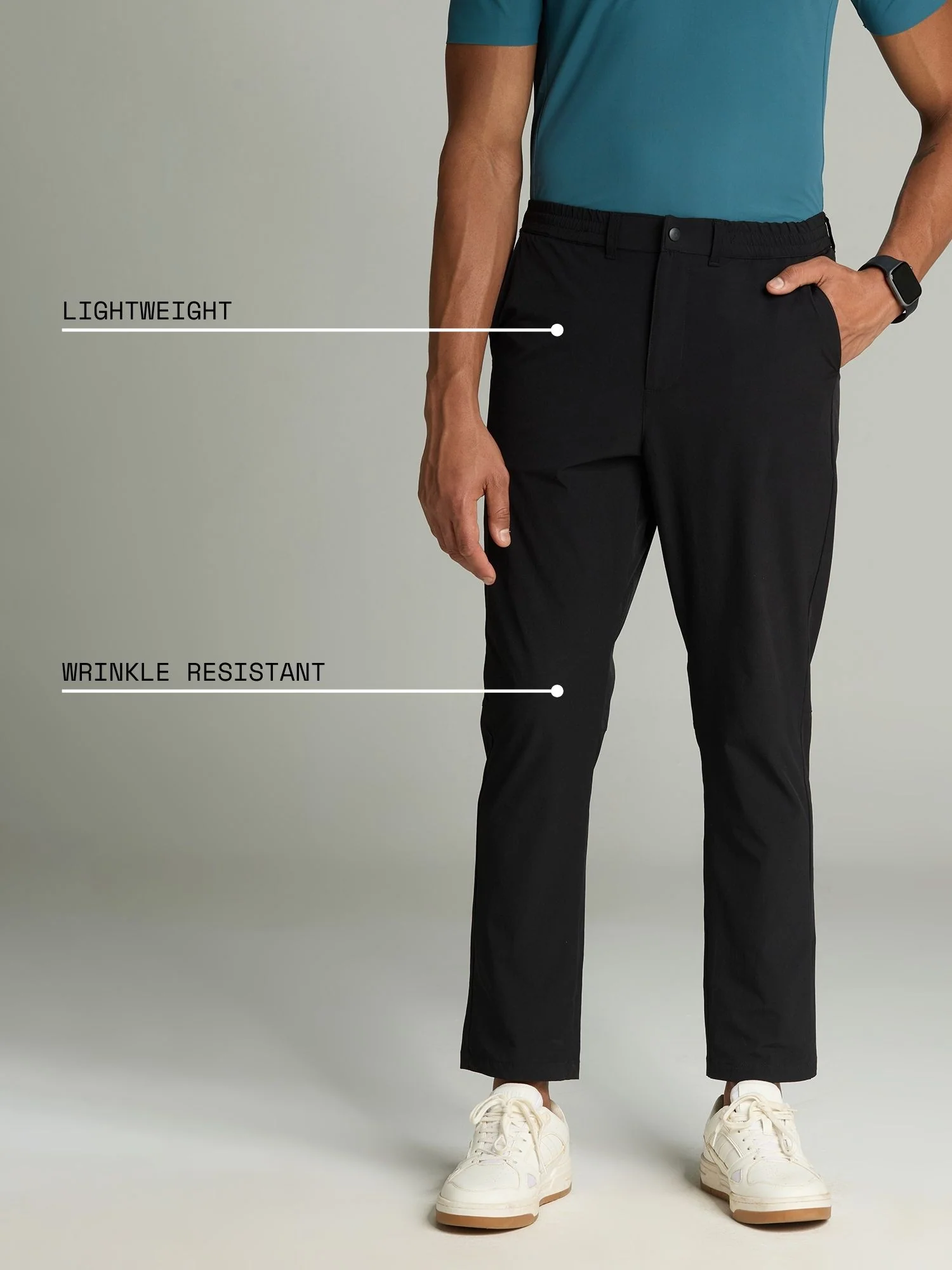 Black All-Day Stretch Pants - Image 3