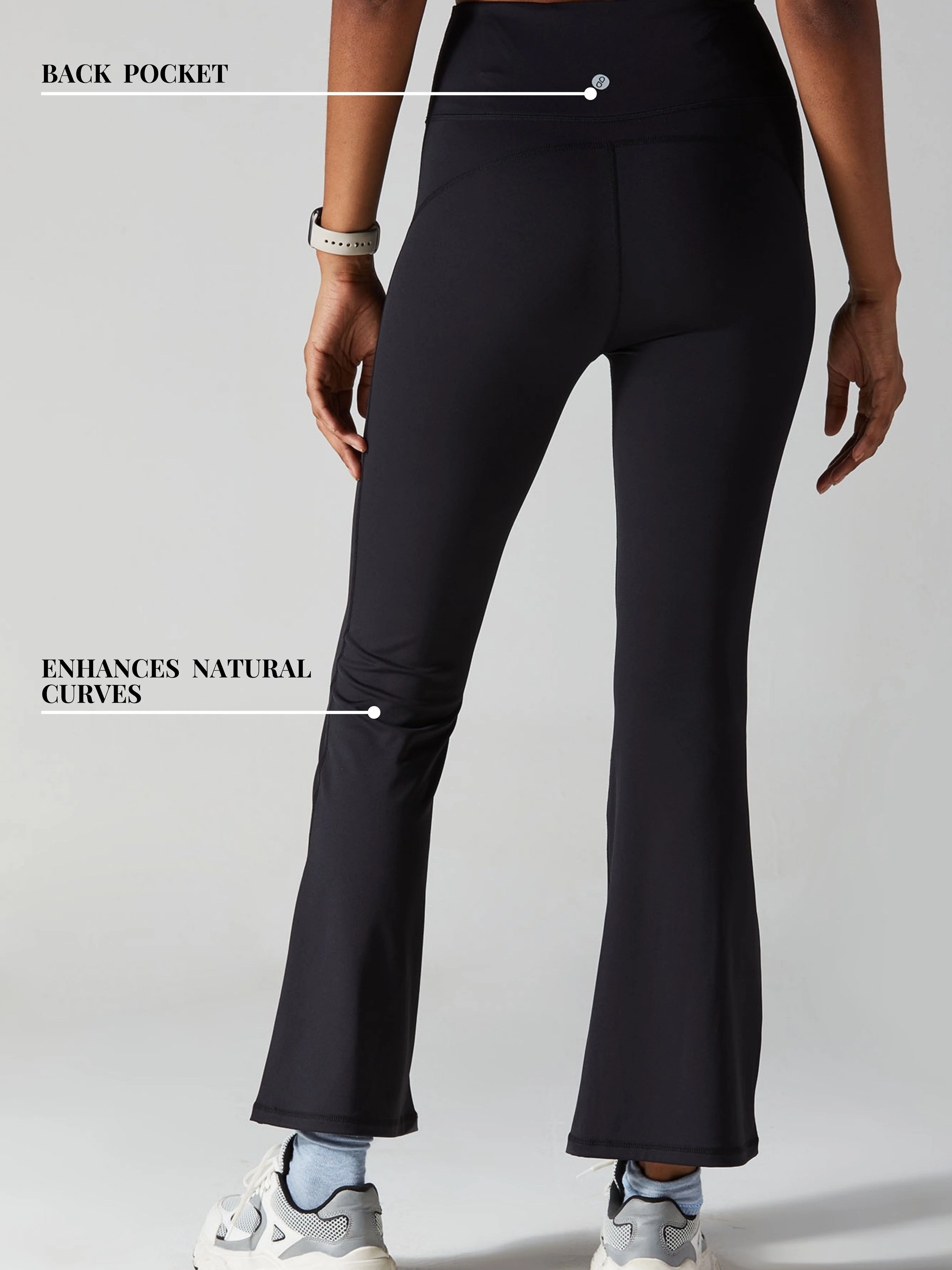 Black All-in Bootcut Leggings - Image 5