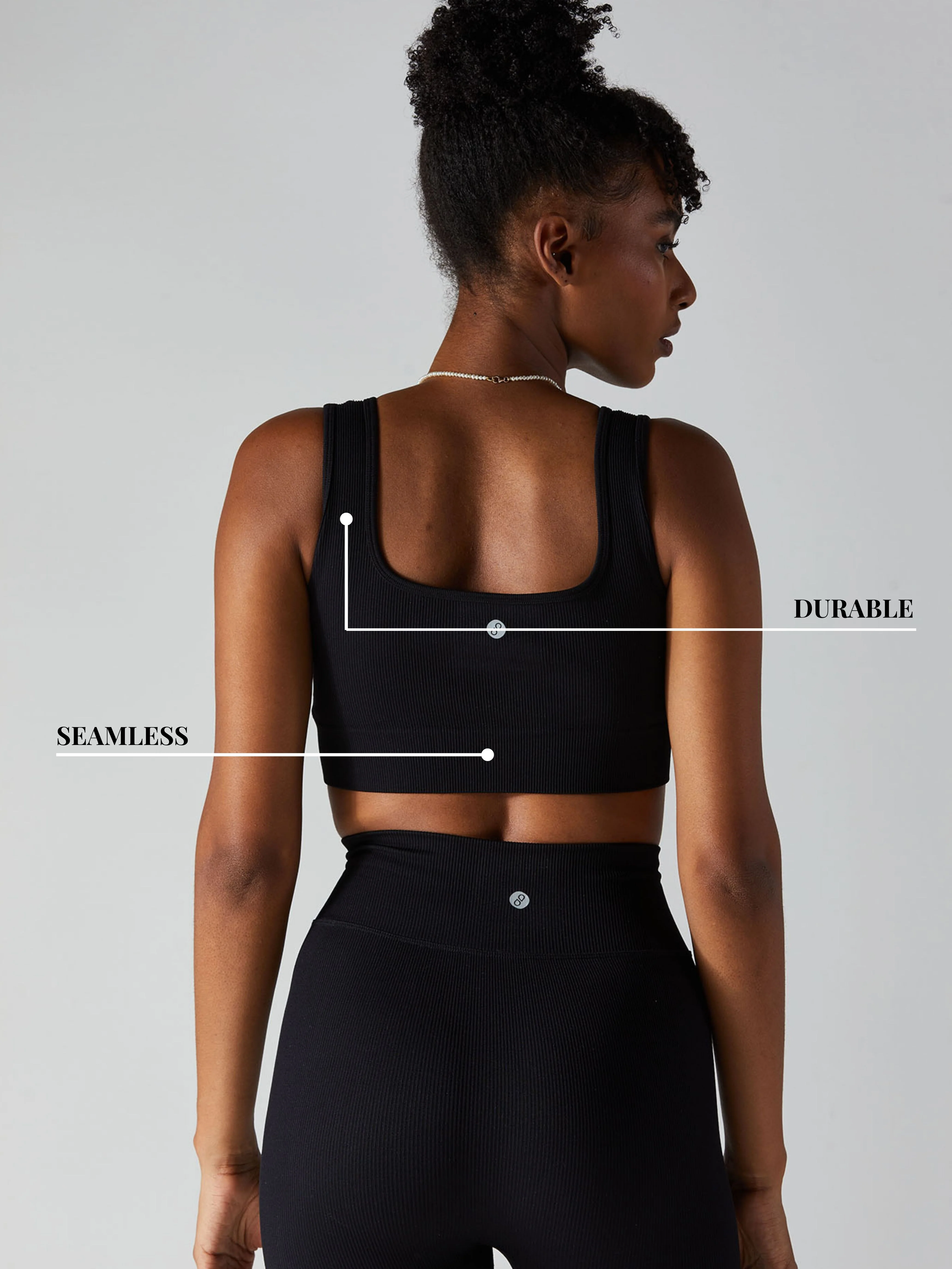 Black Aspire Sports Bra - Image 5