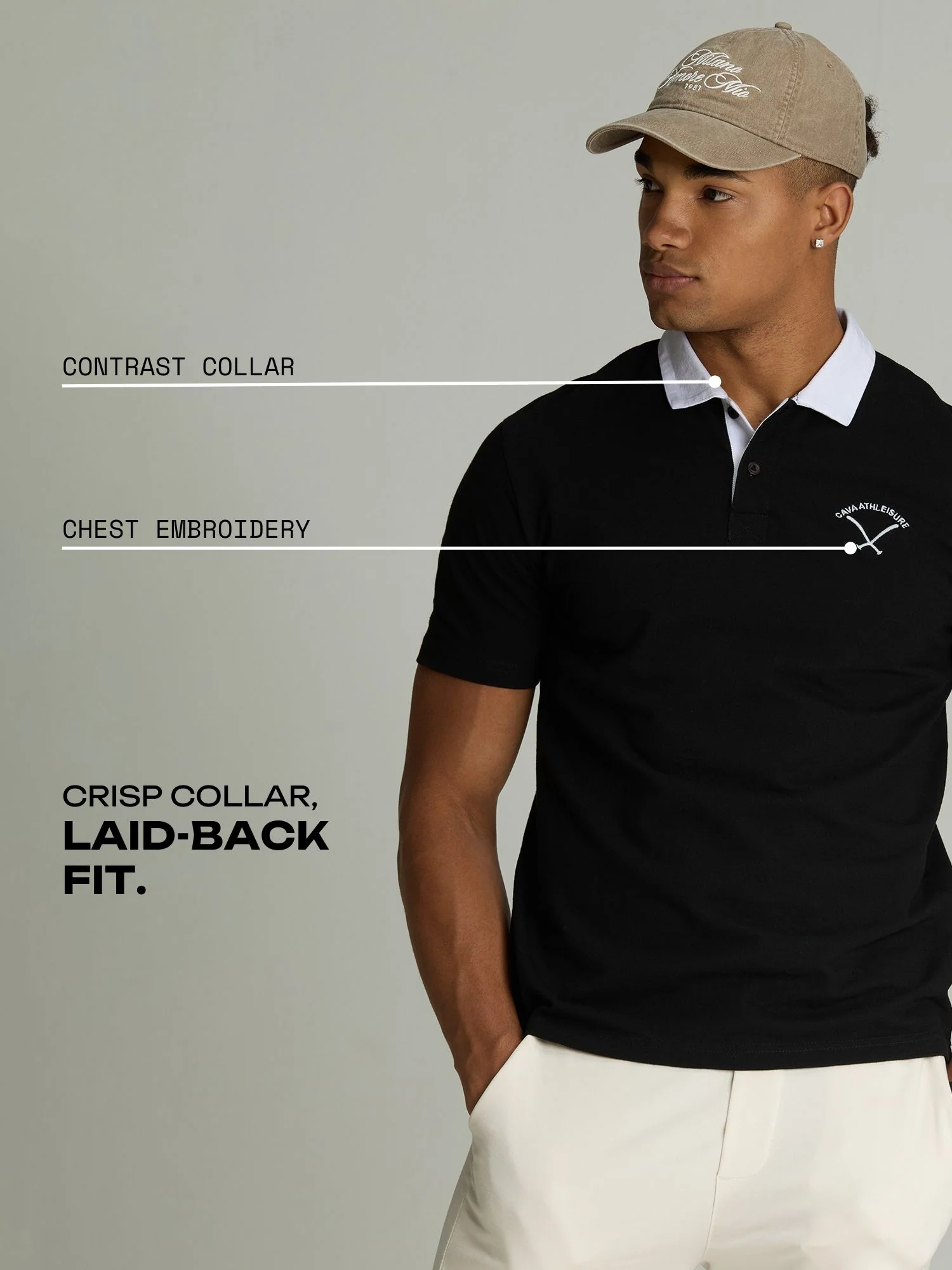 Black Baseline Polo - Image 4