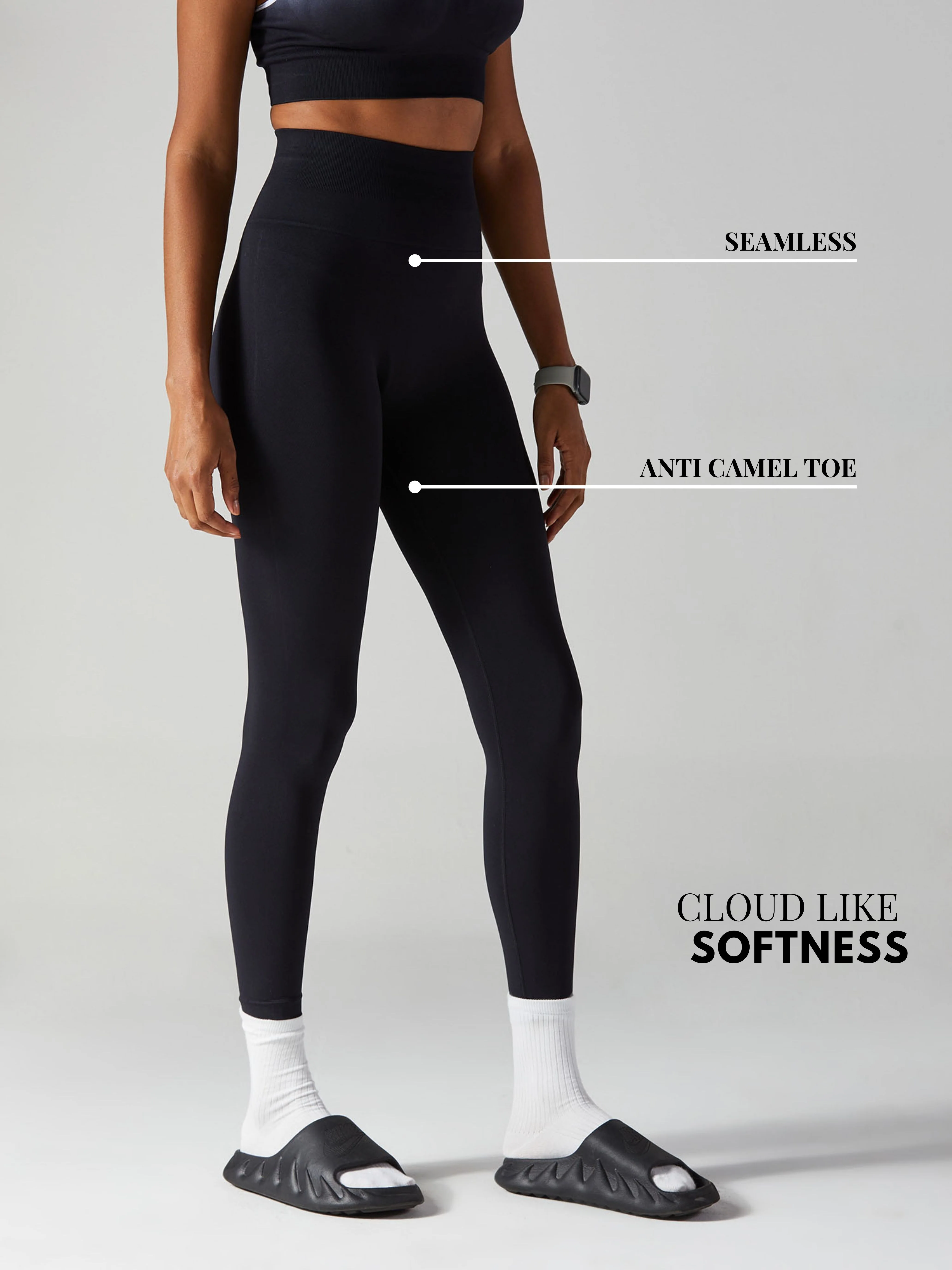 Black Beyond 'Hue' Motion Leggings - Image 4