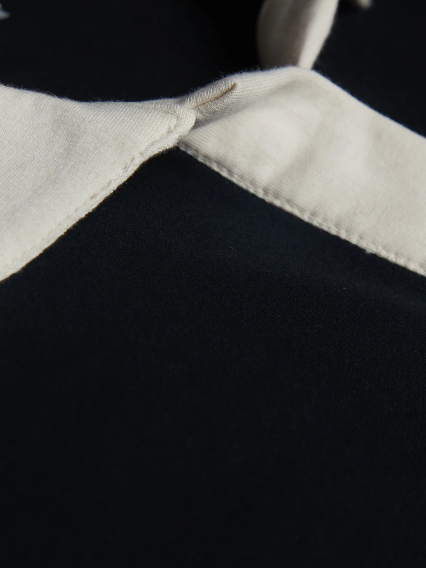 Black Boxy Polo Sweatshirt - Image 5