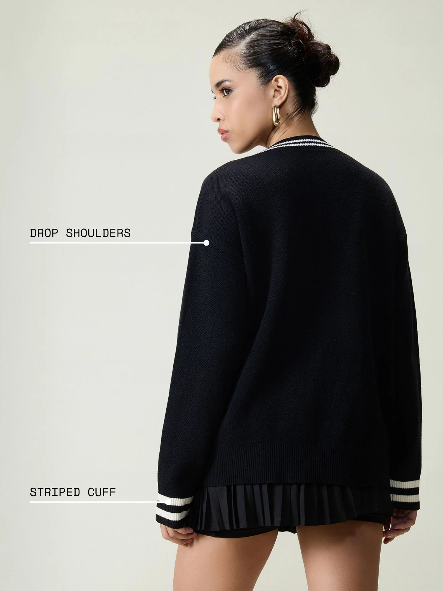 Black Club Cardigan - Image 4