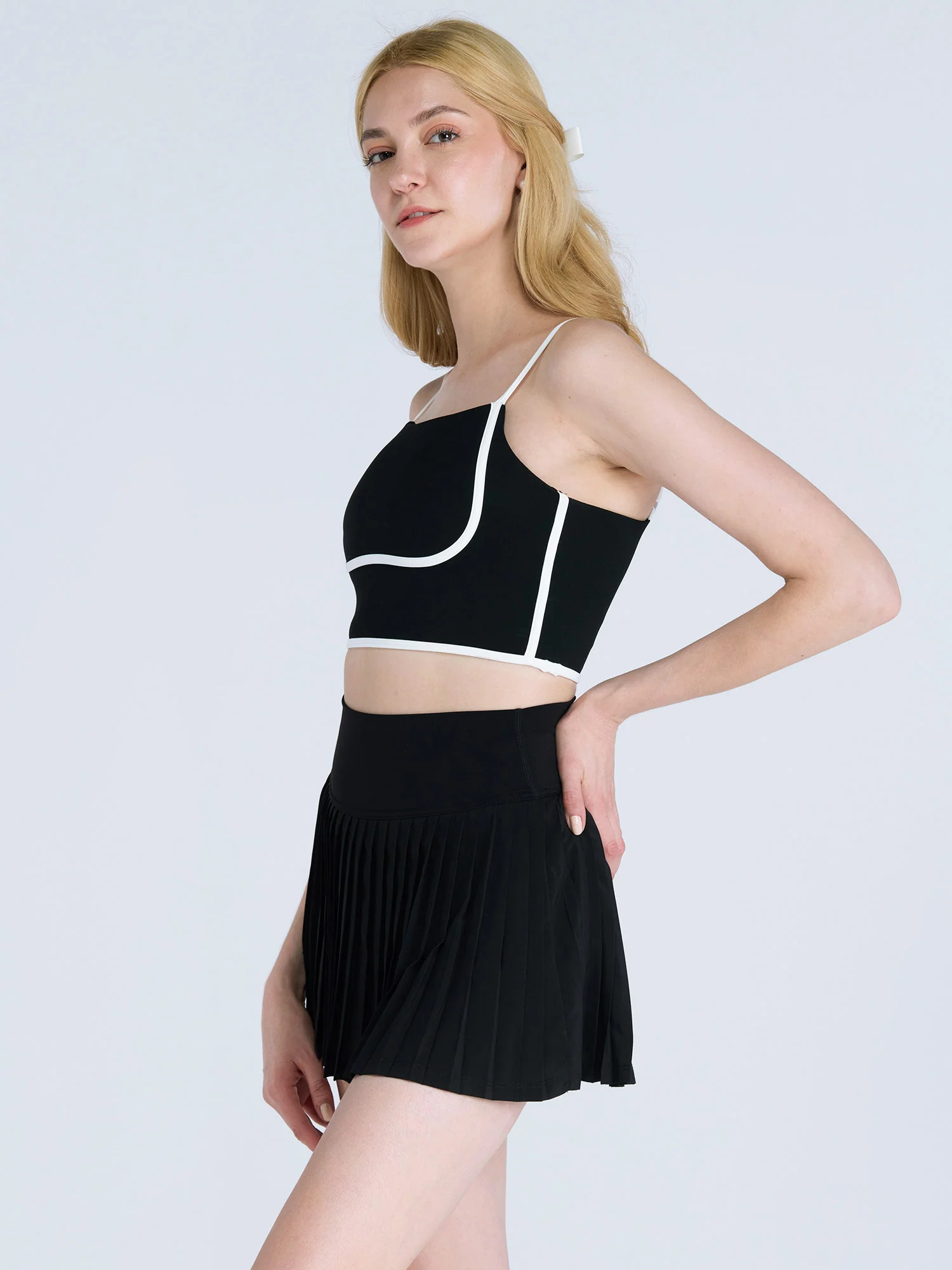 Black Contrast Trim Top - Image 5
