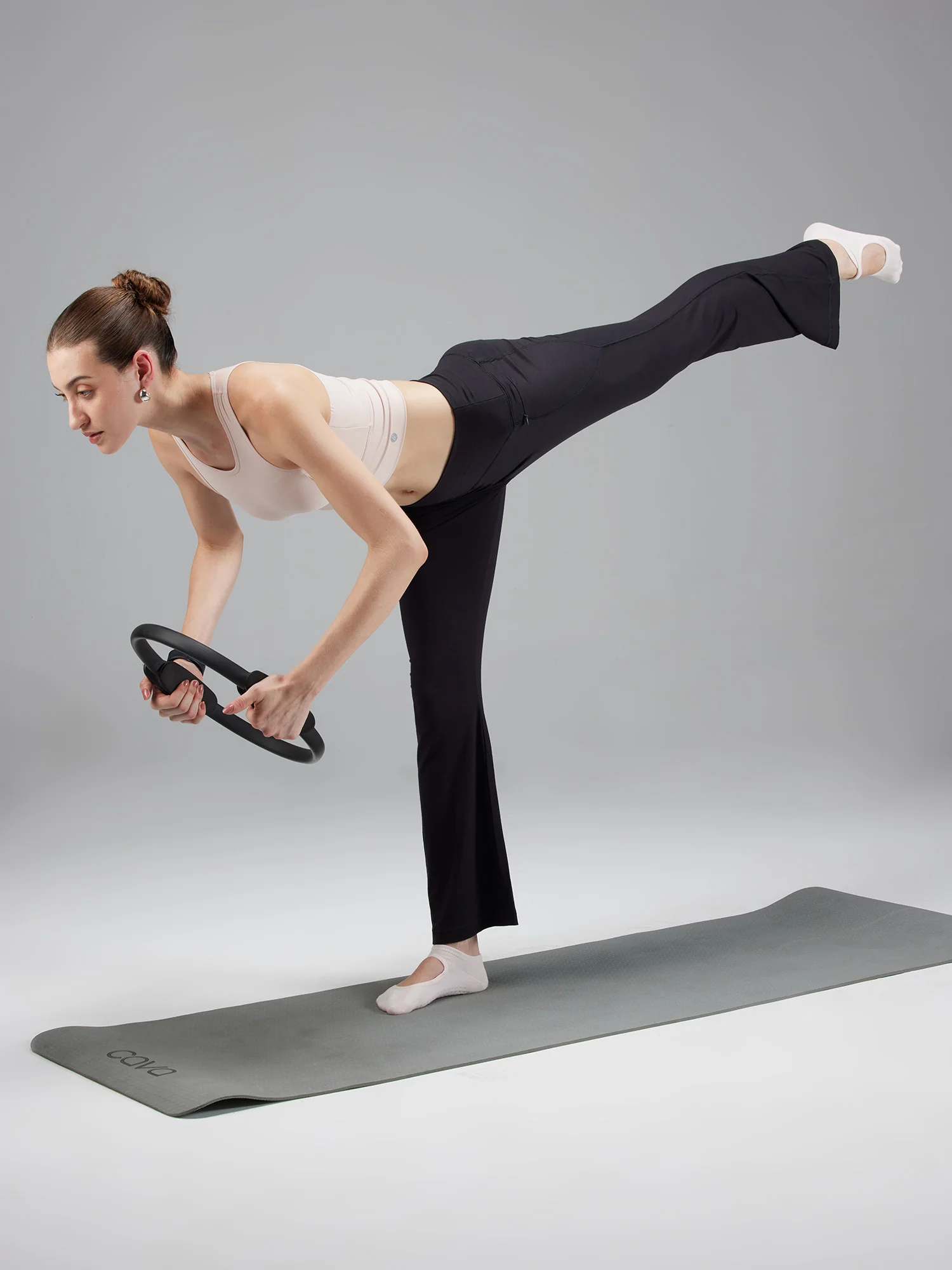 Black Daily Flare Pants - Image 2