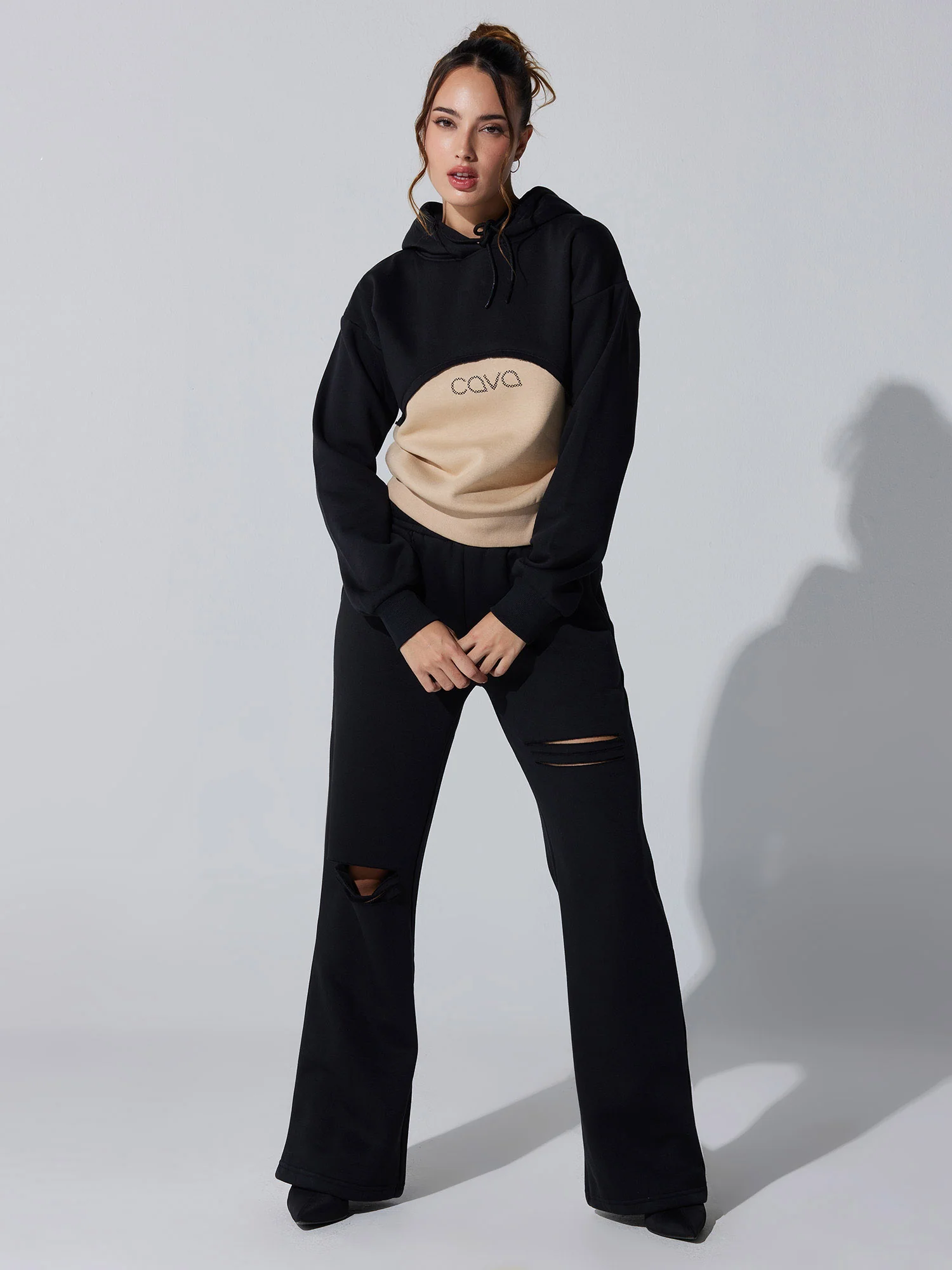 Black Dual Slit Adapt Joggers - Image 2