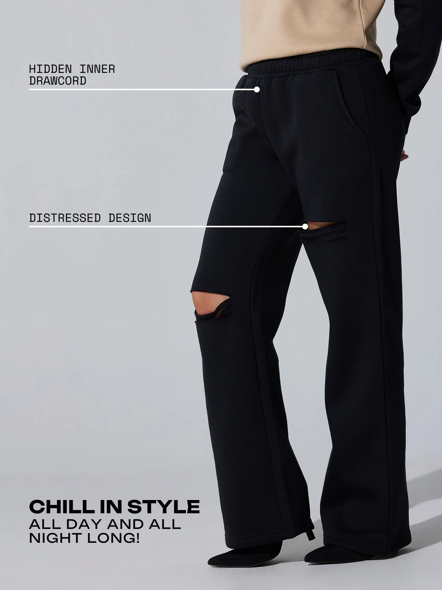 Black Dual Slit Adapt Joggers - Image 5