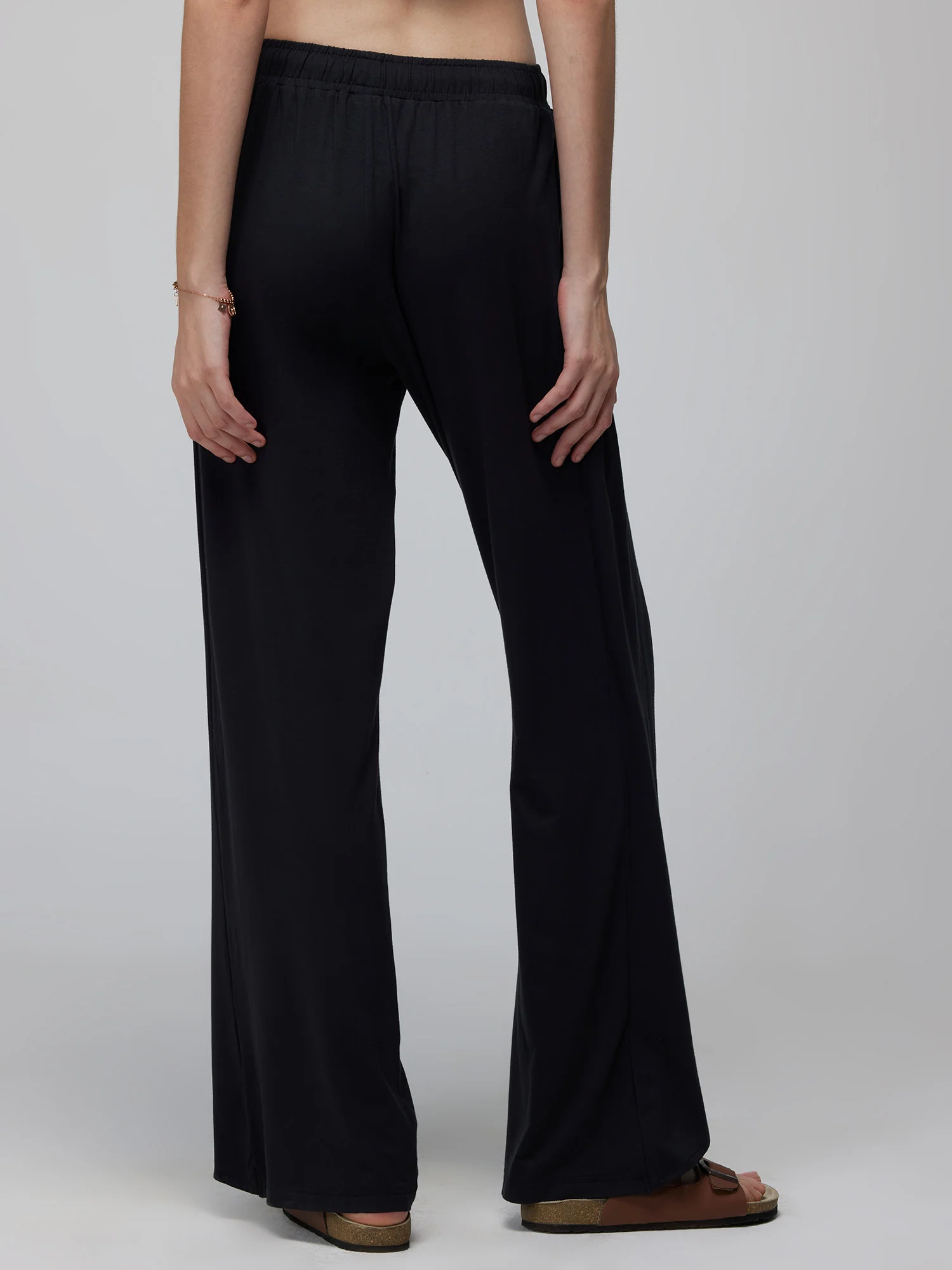 Black Ease Flare Pants - Image 6