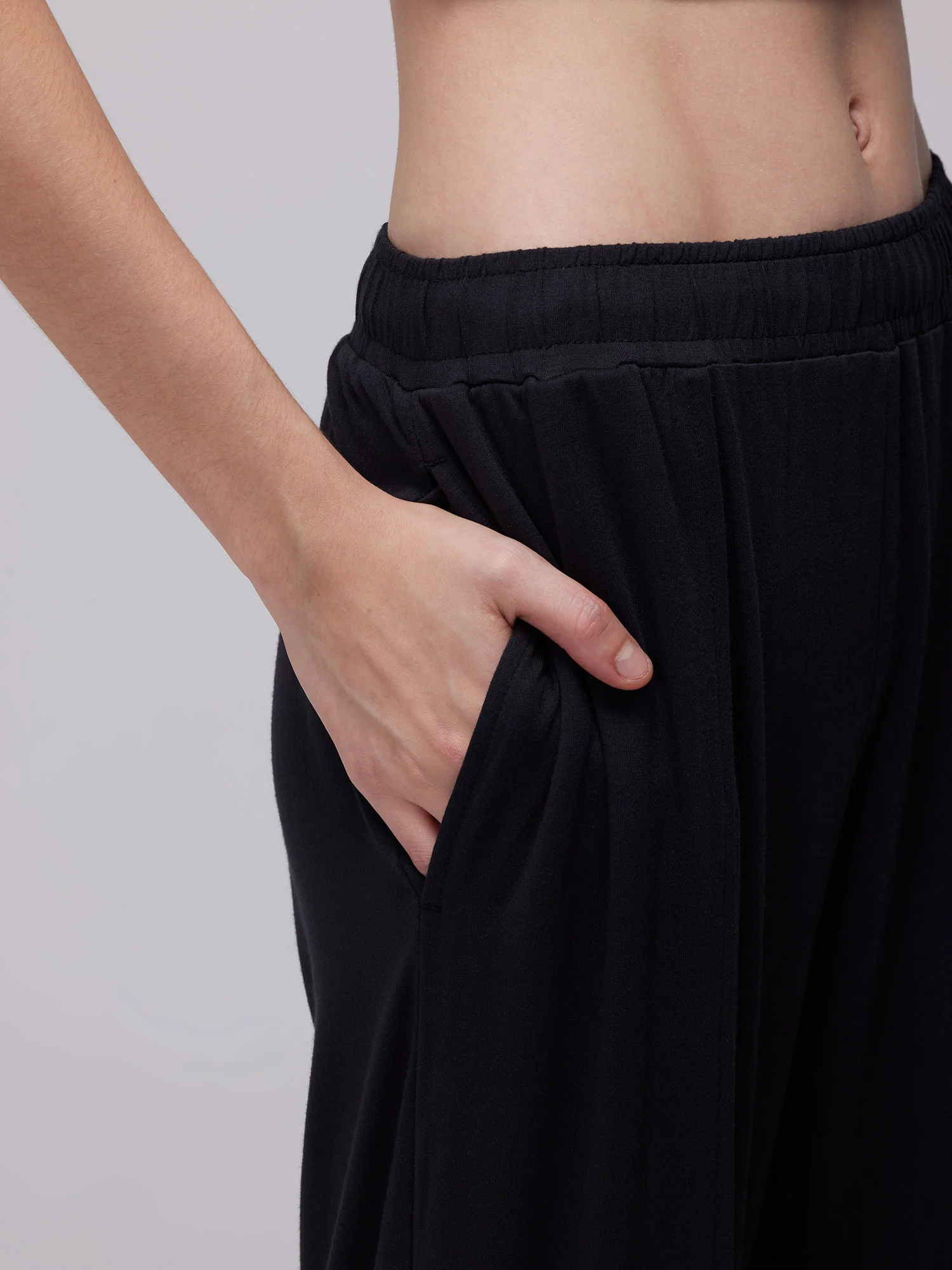 Black Ease Flare Pants - Image 8