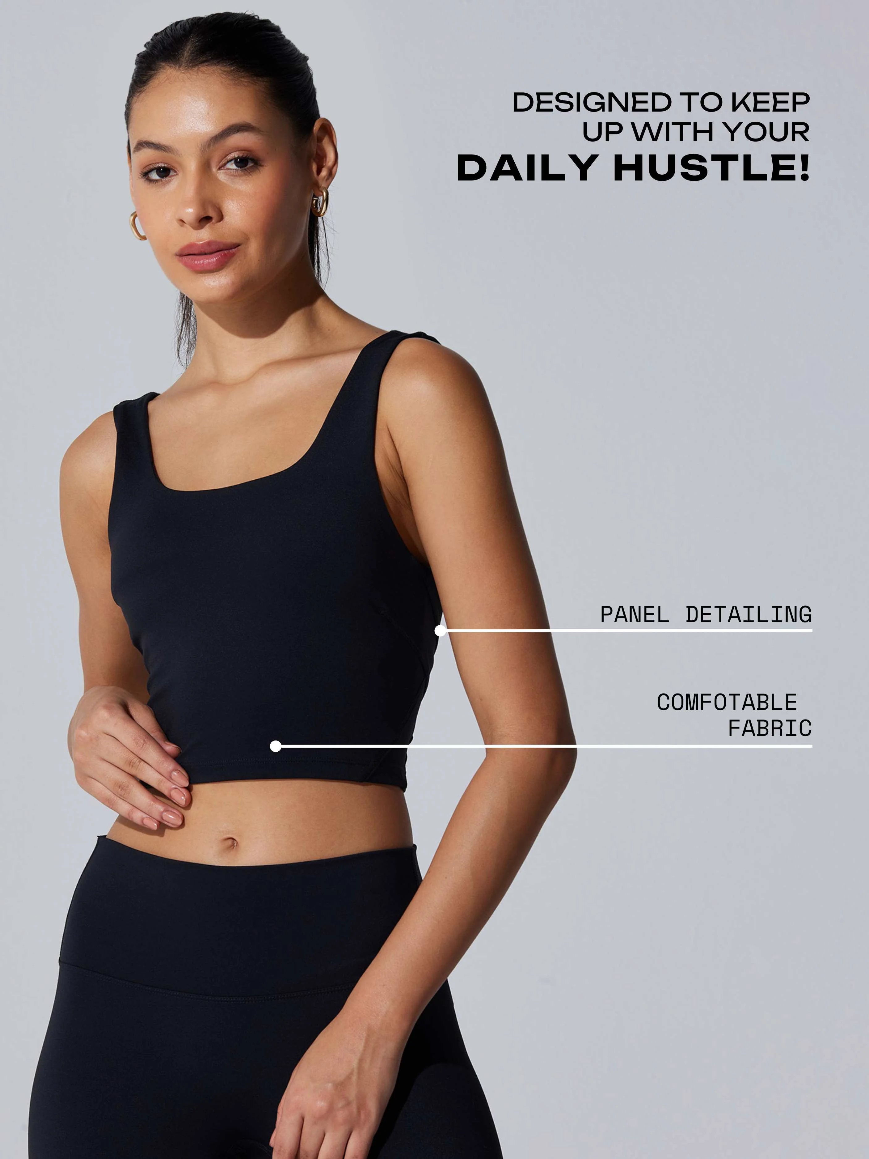 Black Elevate 24/7 Sports Bra - Image 4