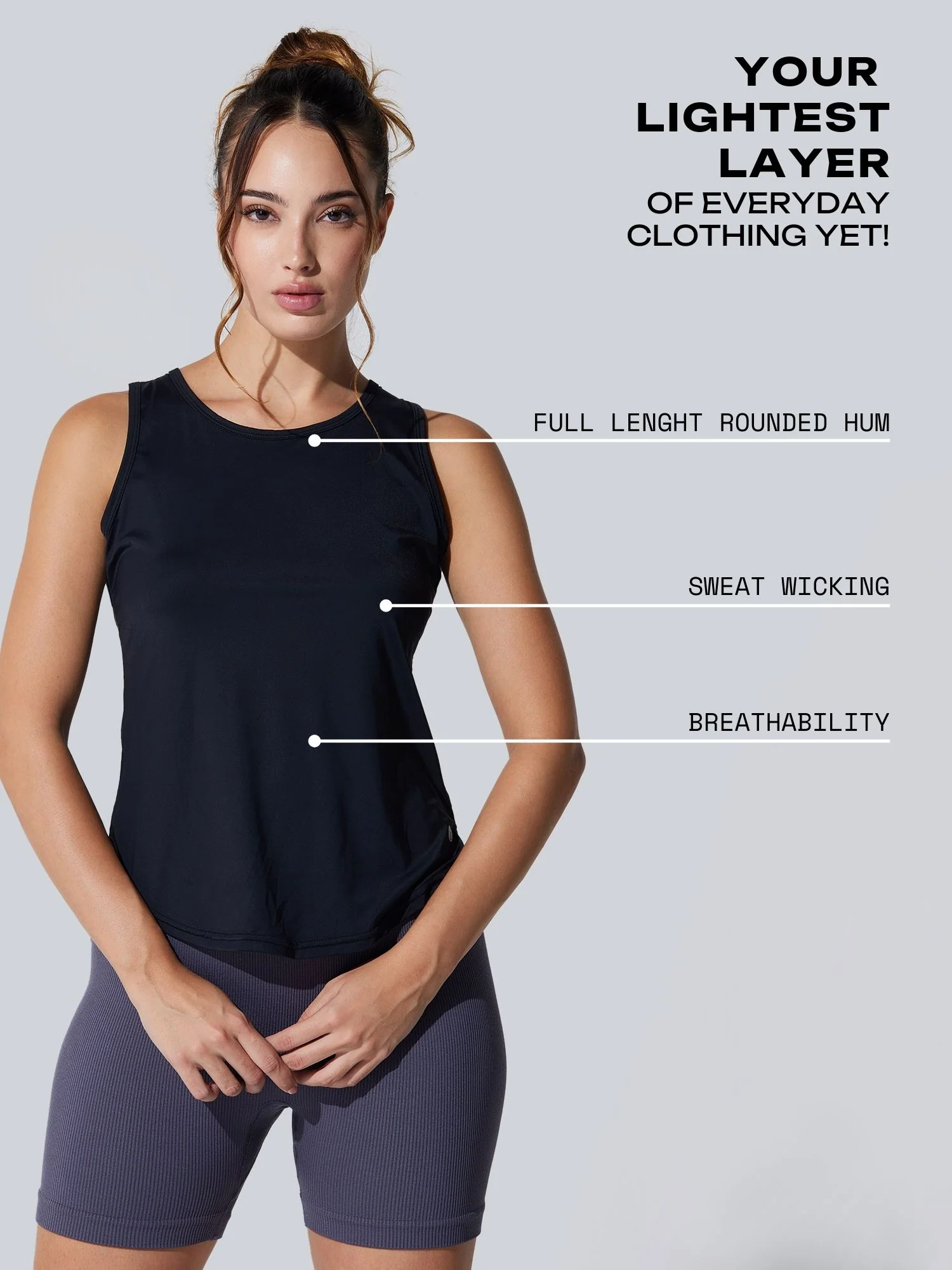Black Evolve Air Fit Tank - Image 3