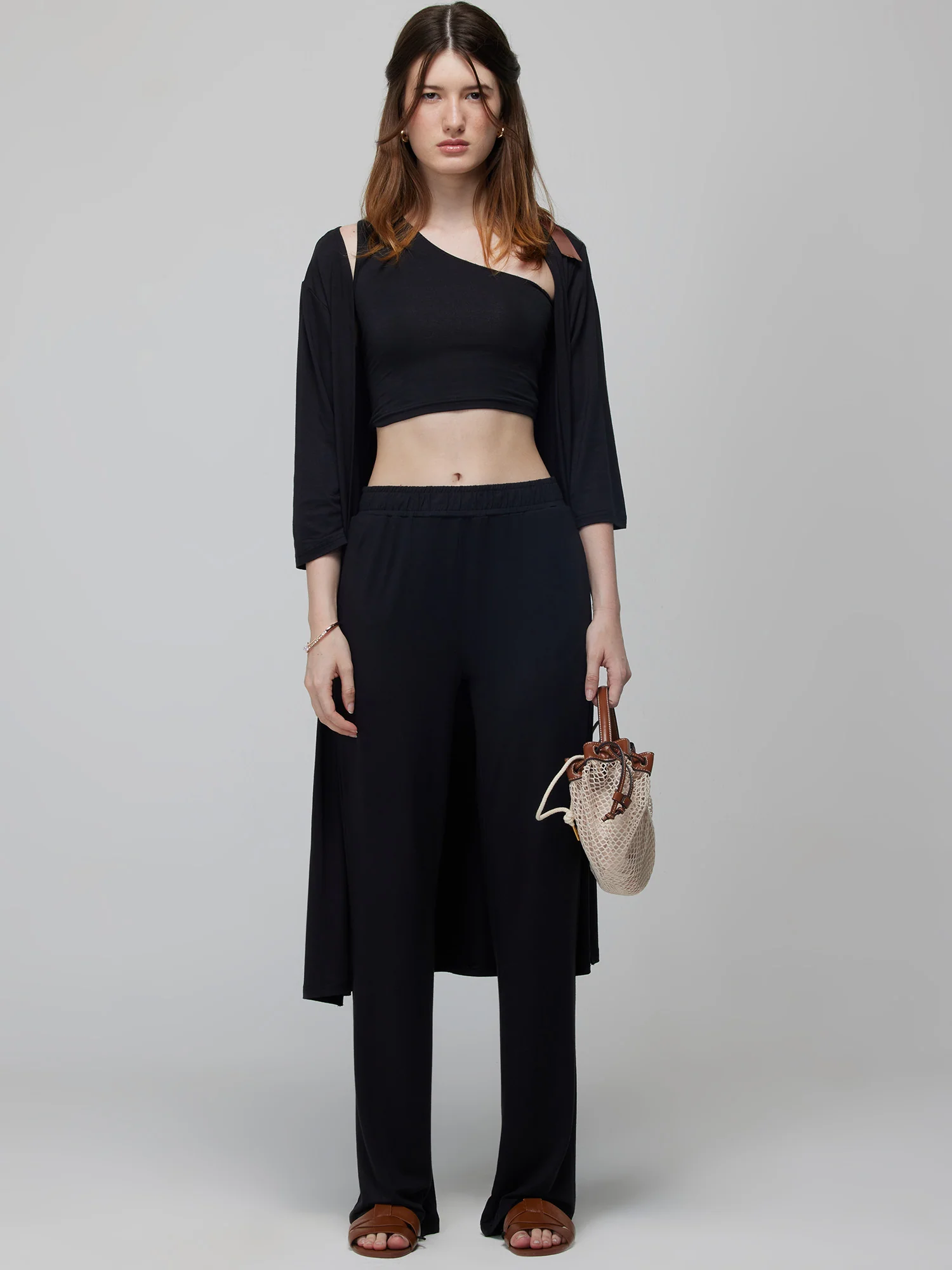 Black Float Flare Pants - Image 2