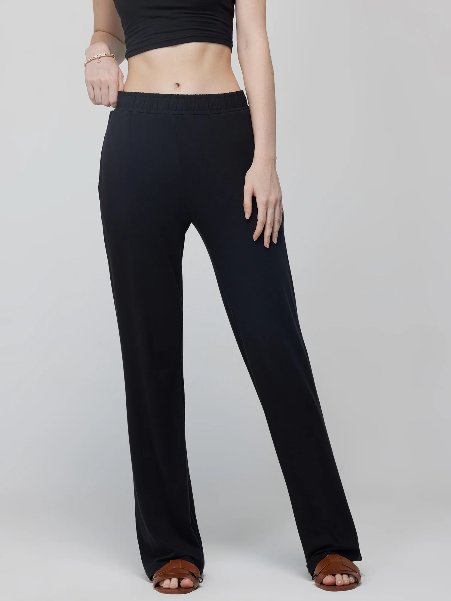 Black Float Flare Pants - Image 3