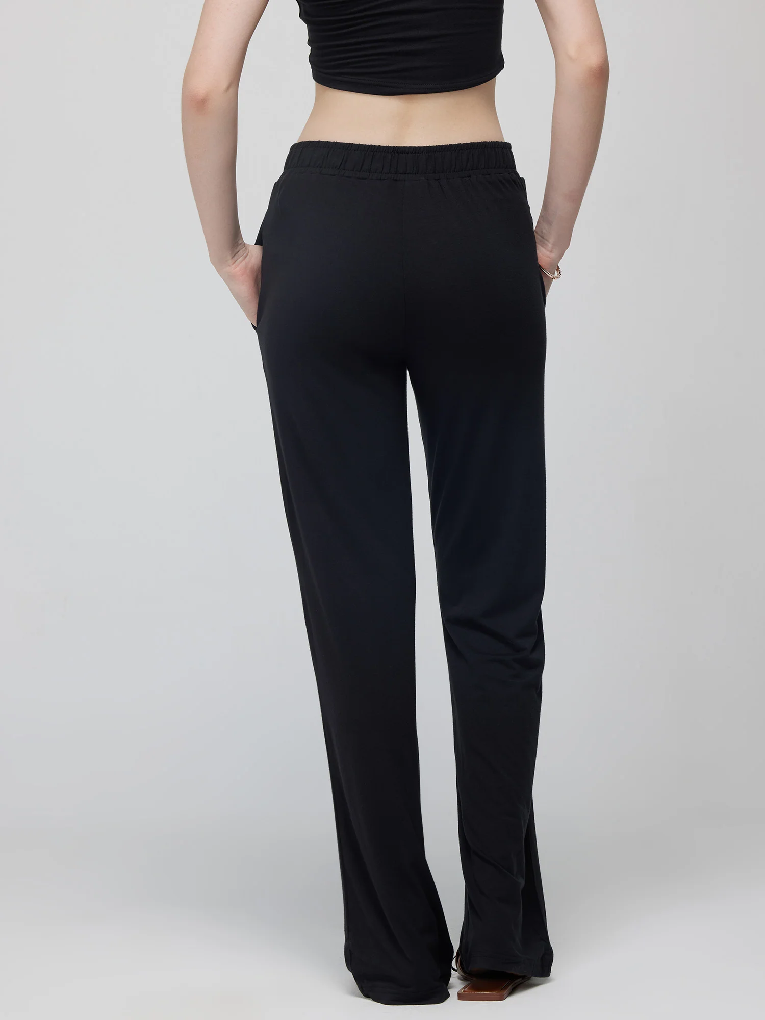 Black Float Flare Pants - Image 4
